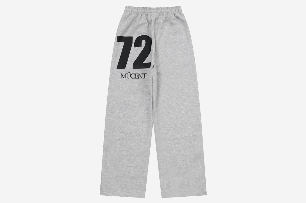 【MUCENT】 SIGNATURE BACK 72 LETTERING WIDE SWEAT PANTS MUCENT】 SIGNATURE BACK 72 LETTERING WIDE SWEAT PANTS