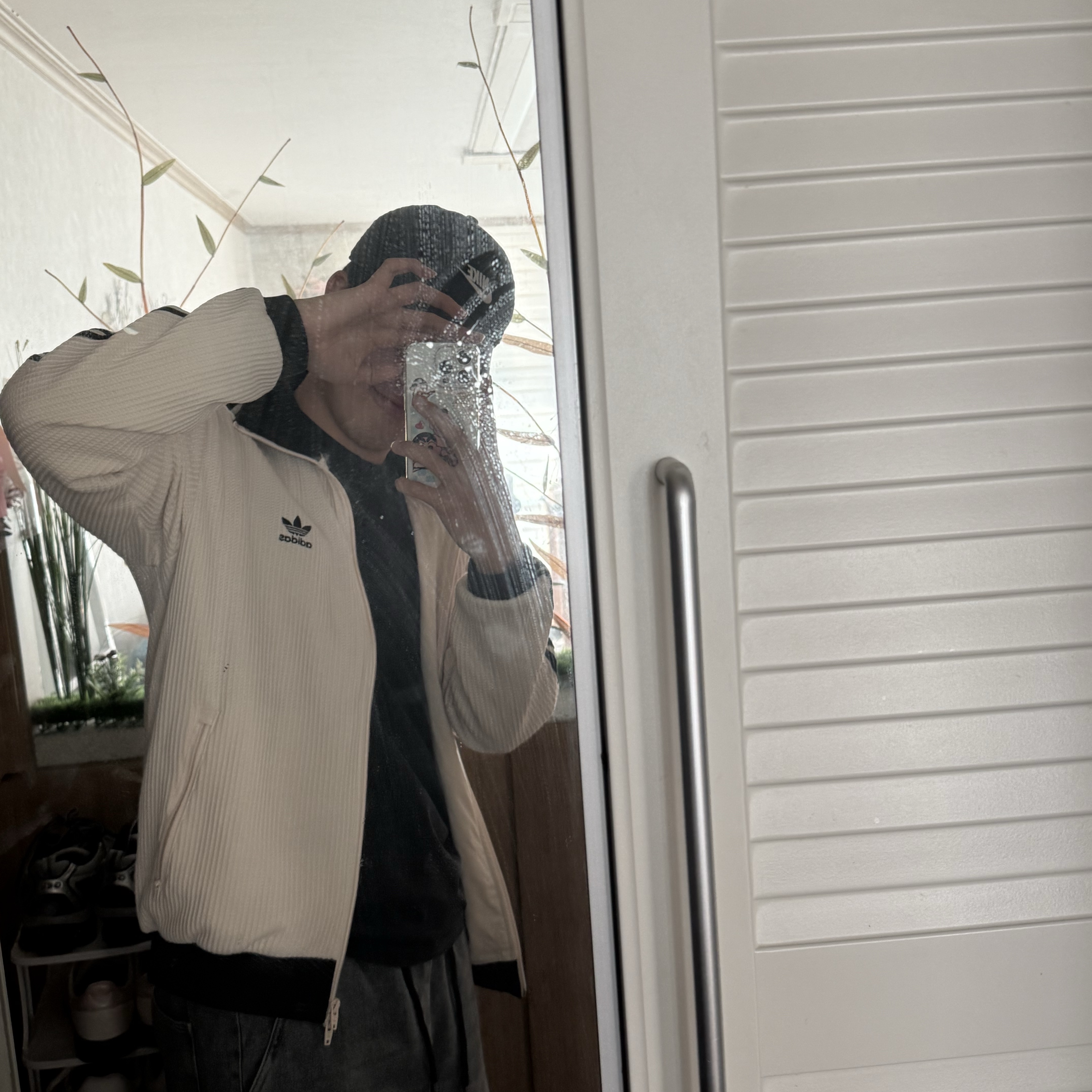 Adidas Waffle Beckenbauer Track Top Wonder White - KR Sizing, Adidas x Wales Bonner Samba Supplier Colour Wonder White 착용 스타일 - 1