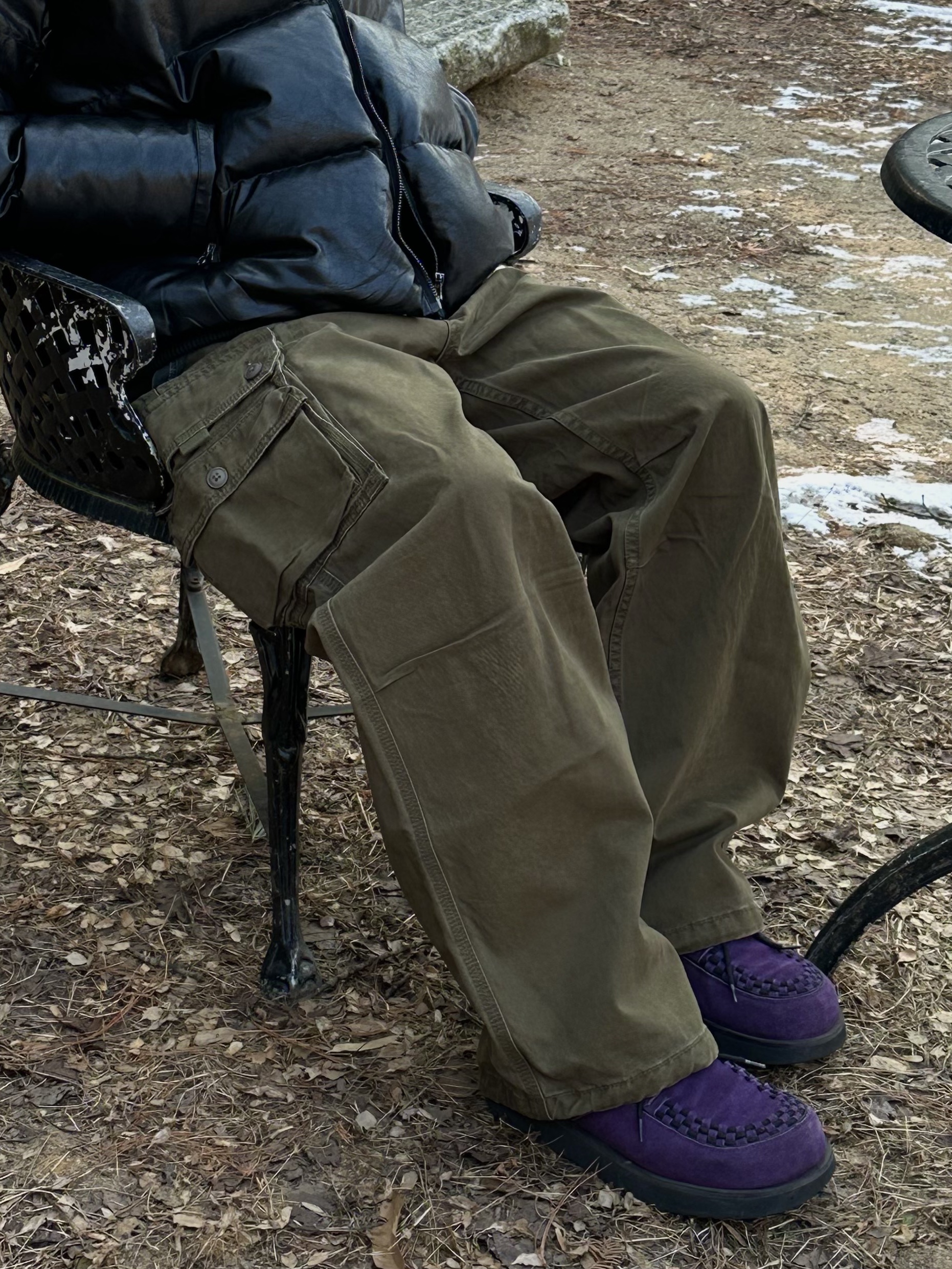 Romantic Move Bowie Winter Shoes SU Purple, BOSE QC45 Eclipse Grey (Korean Ver.) 착용 스타일 - 7
