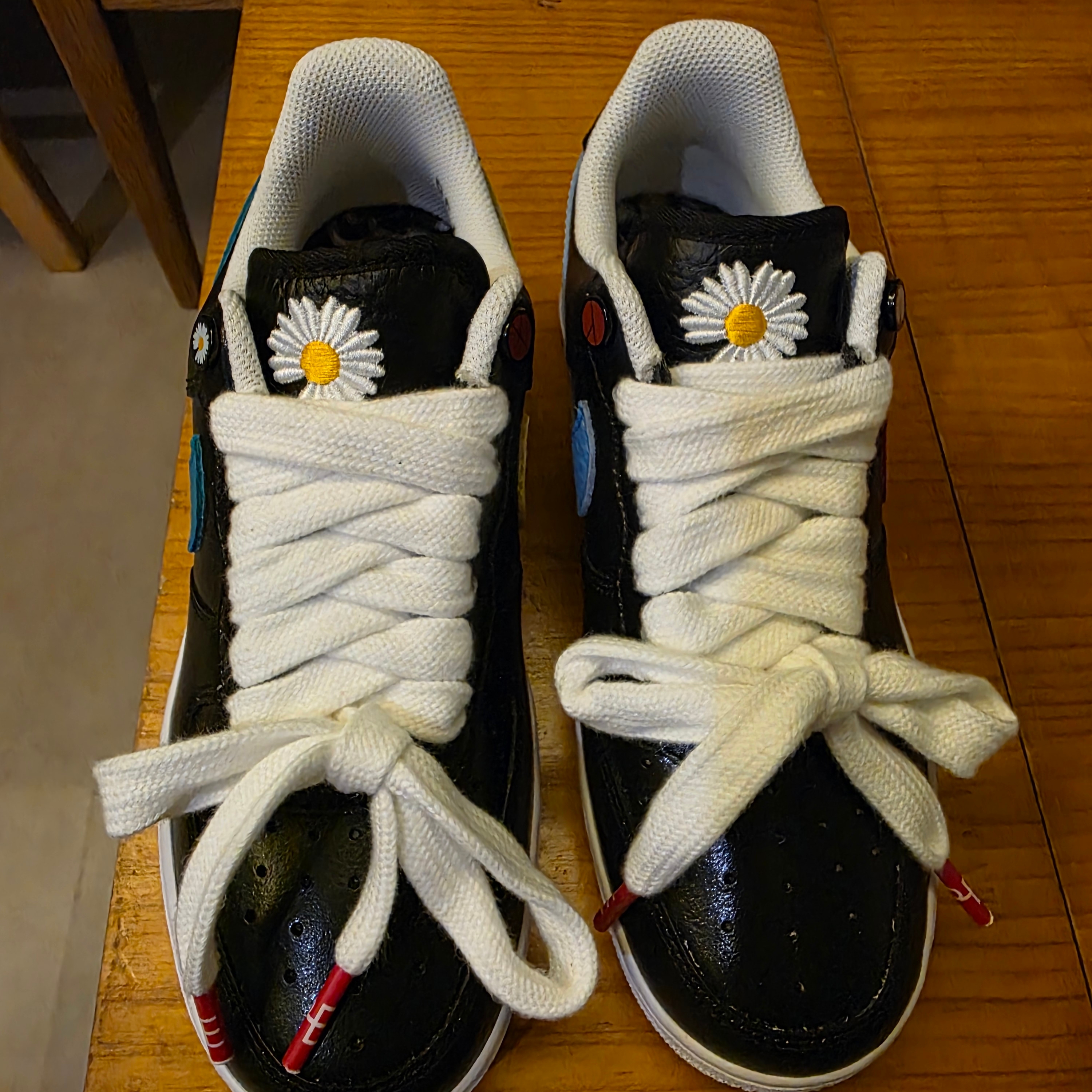 Nike x Peaceminusone Air Force 1 Low Para-Noise 3.0 Black and Multicolor 착용 스타일