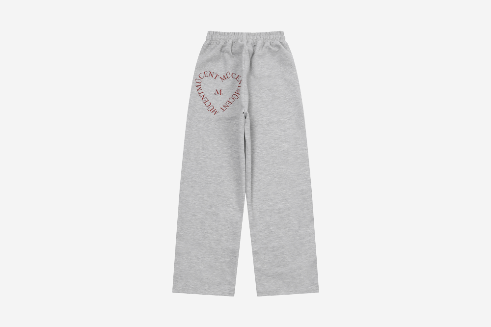 【MUCENT】 SIGNATURE HEART LETTERING BACK LOGO SWEAT PANTS MUSINSA | MUCENT Signature Heart Lettering Back Logo Denim