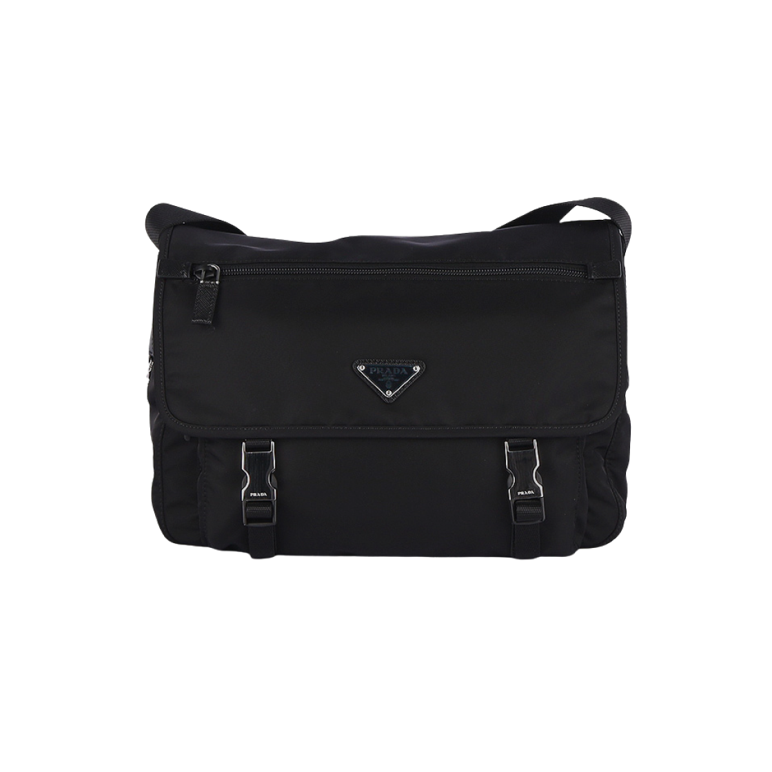 프라다 미디움 나일론 숄더백 블랙(Prada Medium Nylon Shoulder Bag Black) - 1