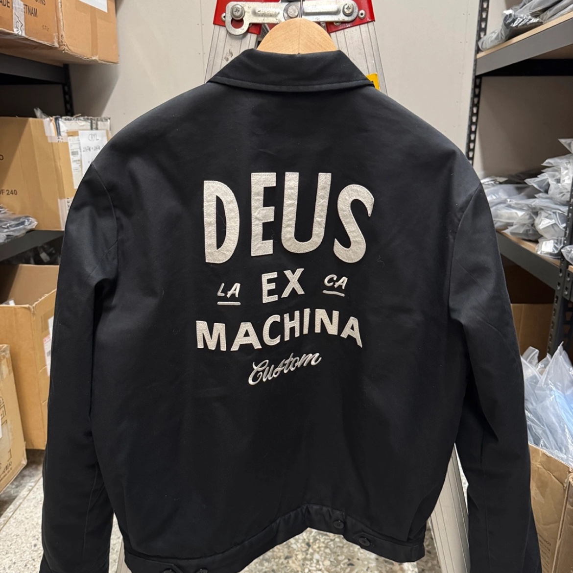 Deus Ex Machina Workwear Jacket Black 착용 스타일