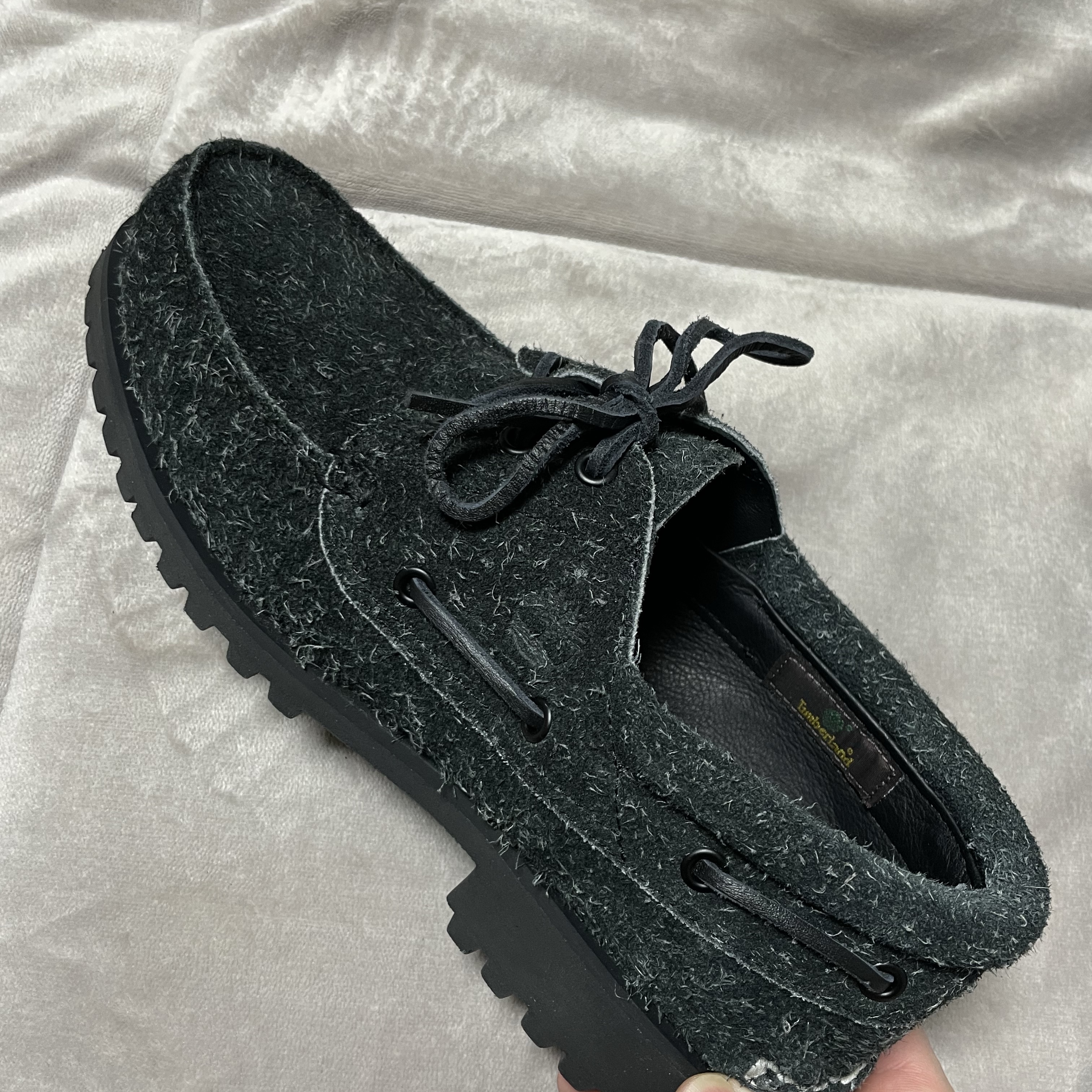 Timberland x Sculpstore 3-Eye Boat Shoes Black - Wide 착용 스타일 - 1