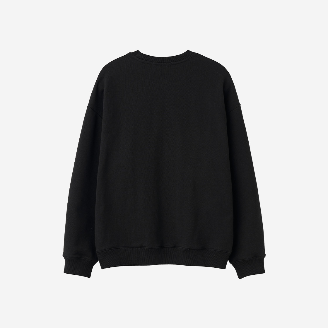 제너럴아이디어 유니섹스 뉴아이디어 아플리케 오버핏 맨투맨 블랙(General Idea Unisex New Idea Applique Over Fit Mtm Black) - 2