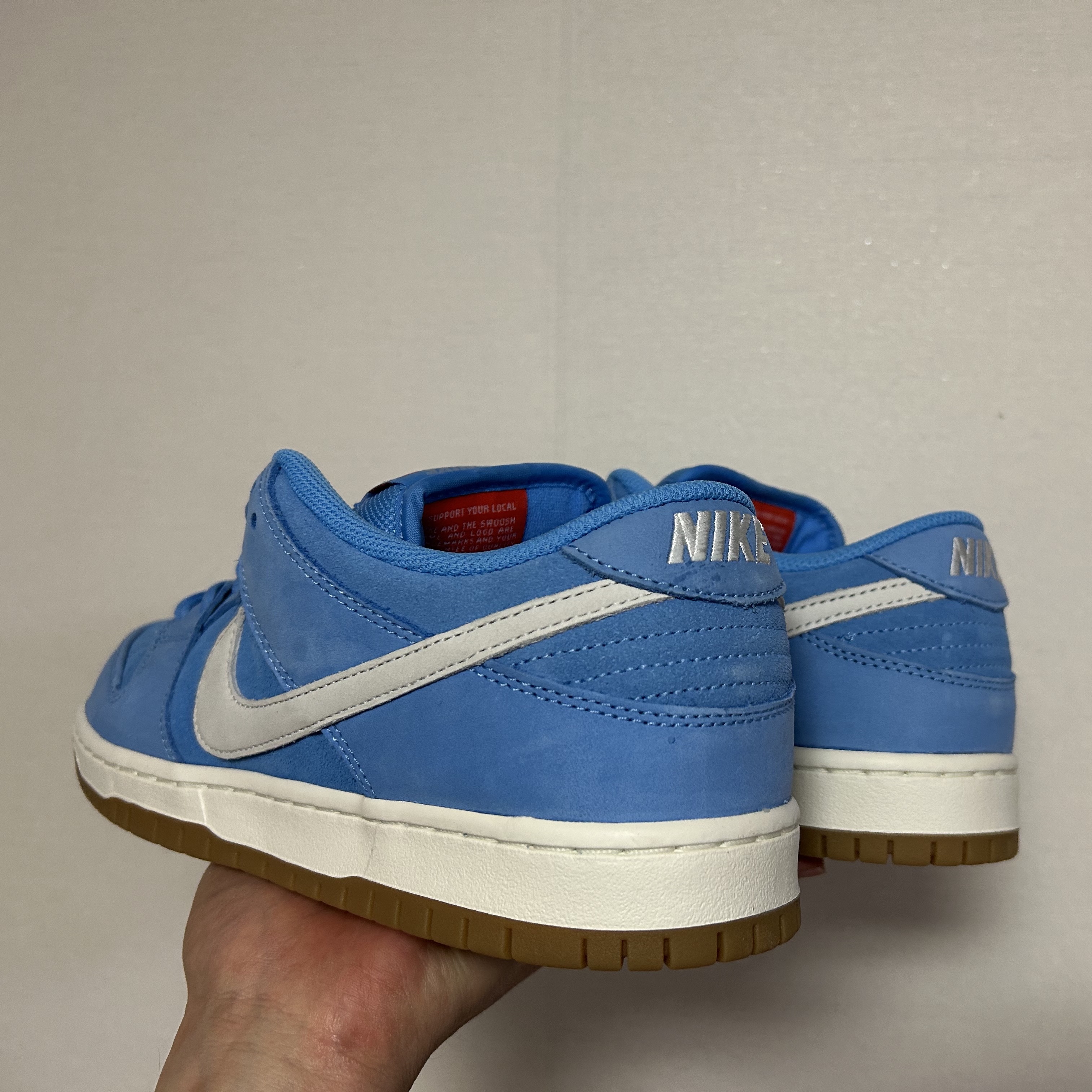 Nike SB Dunk Low Pro University Blue Sail 착용 스타일 - 2