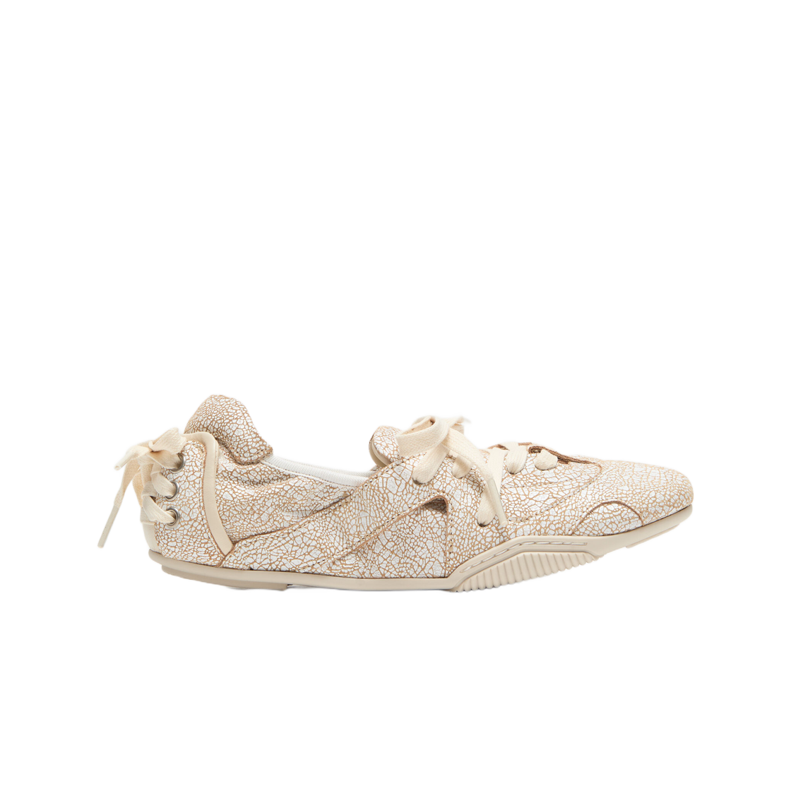 (W) 아크네 스튜디오 레이스업 레더 슈즈 오프 화이트((W) Acne Studios Lace Up Leather Shoes Off White)