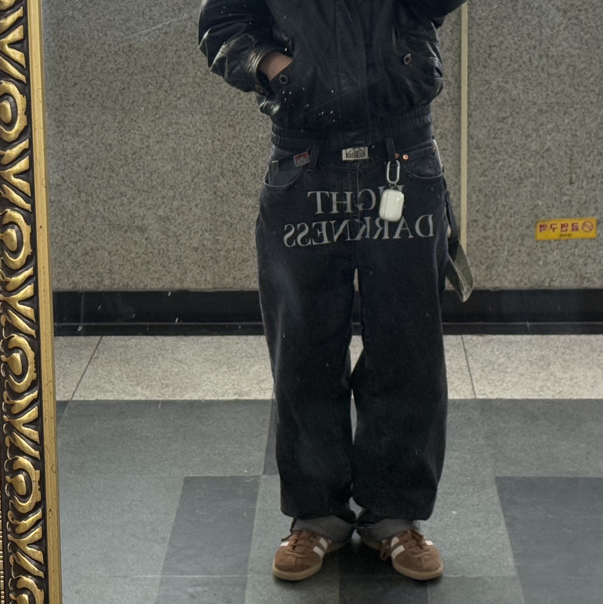 Levi’s x Undercover UC1E9502 Pants Black 착용 스타일 - 4