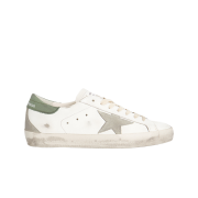 Golden Goose Superstar Sneakers White Green Ice