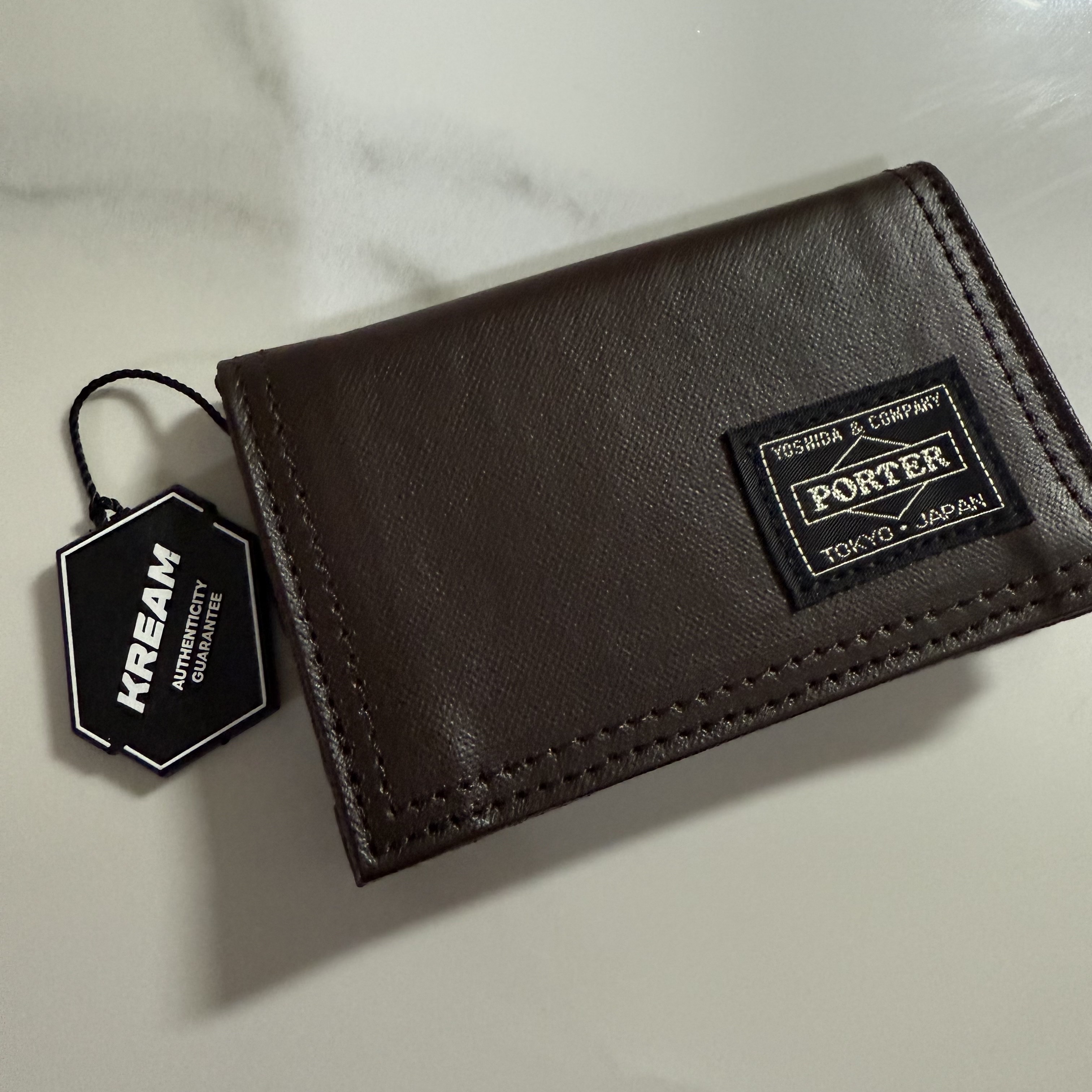Porter Free Style Card Case Brown 착용 스타일