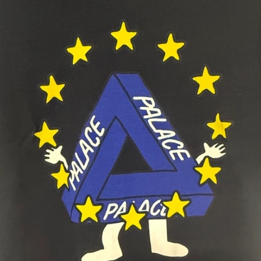 Palace Missing EU T-Shirt Black - 23SS 착용 스타일