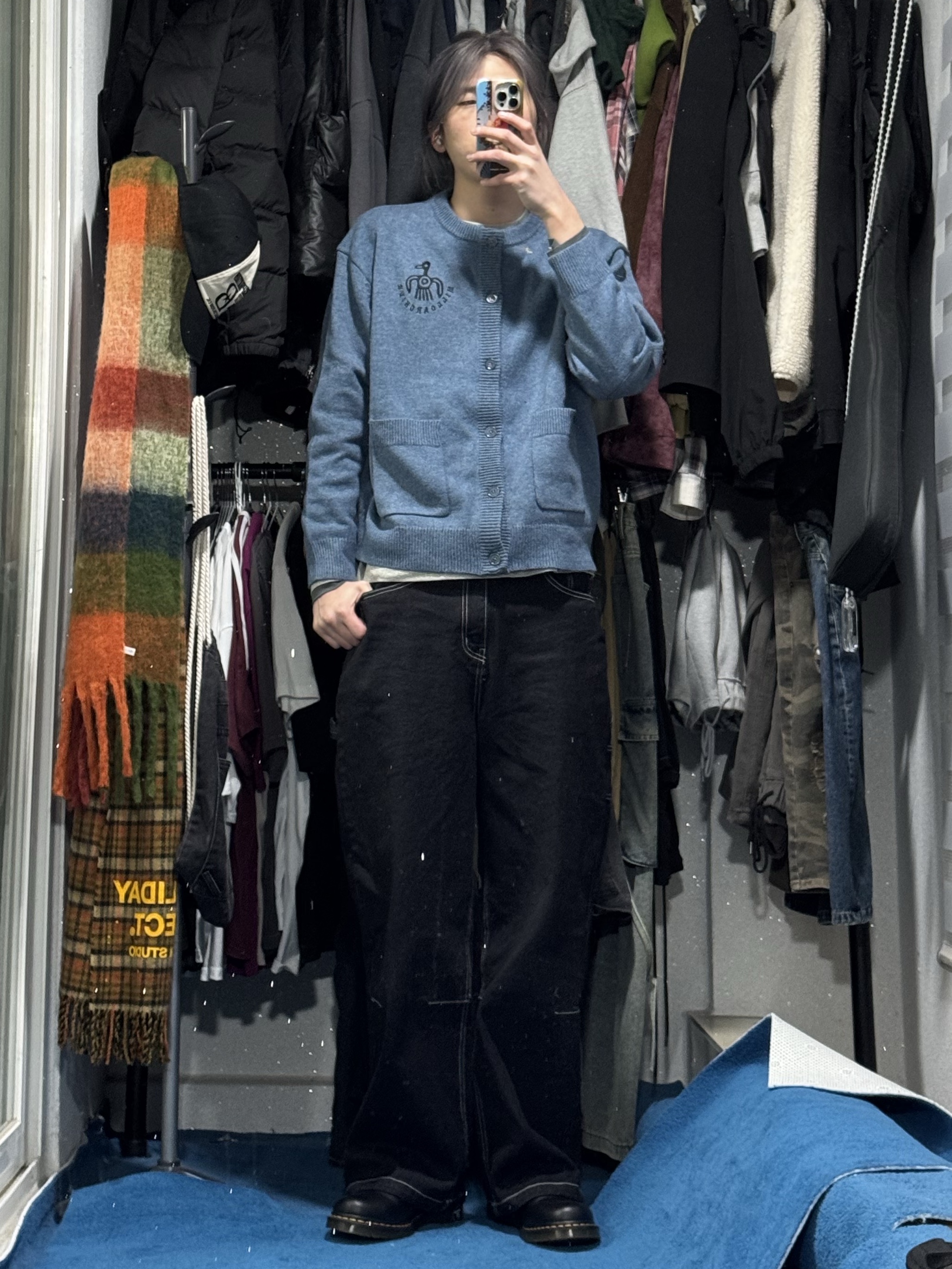 Dr. Martens 1461 Smooth Black 착용 스타일 - 1