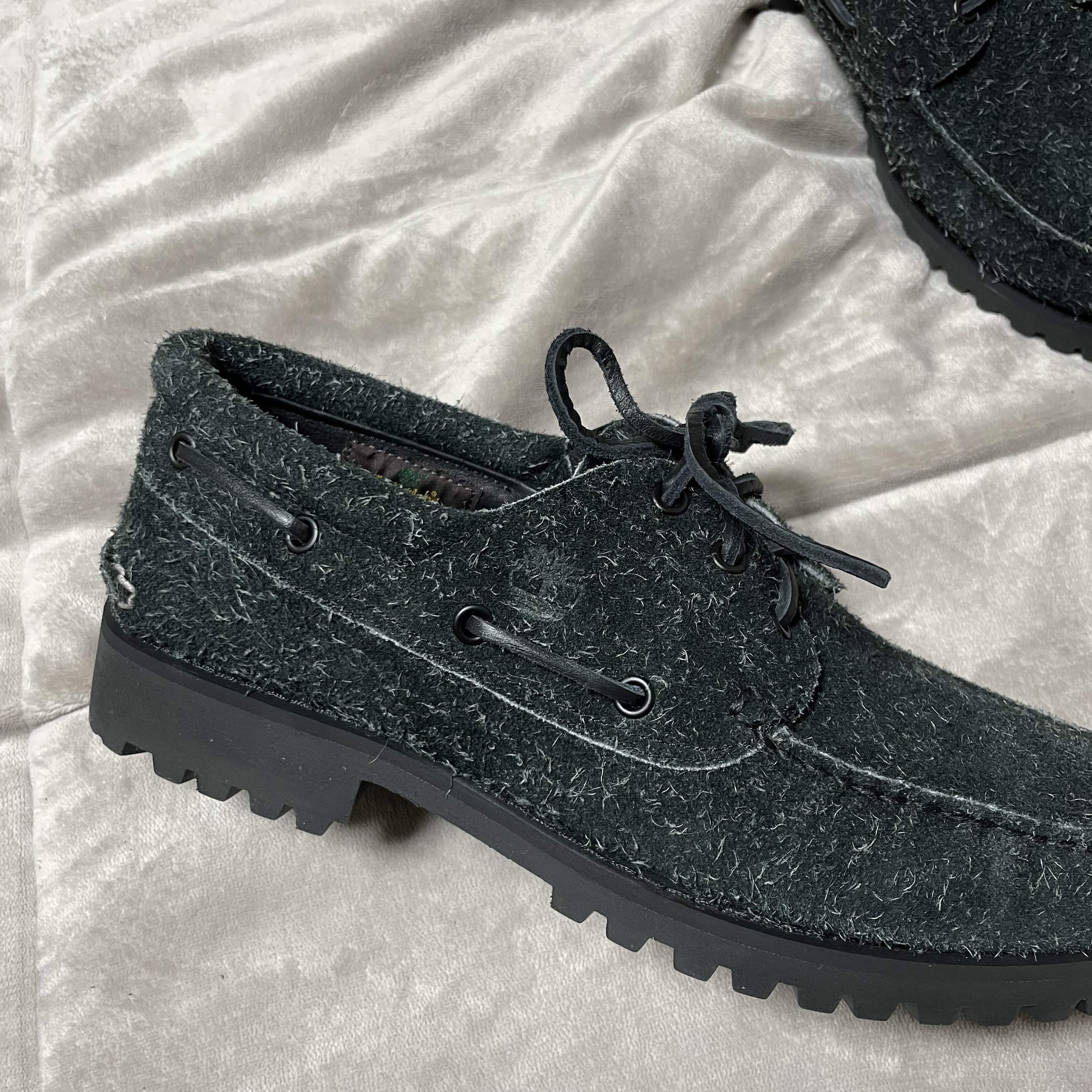 Timberland x Sculpstore 3-Eye Boat Shoes Black - Wide 착용 스타일 - 3
