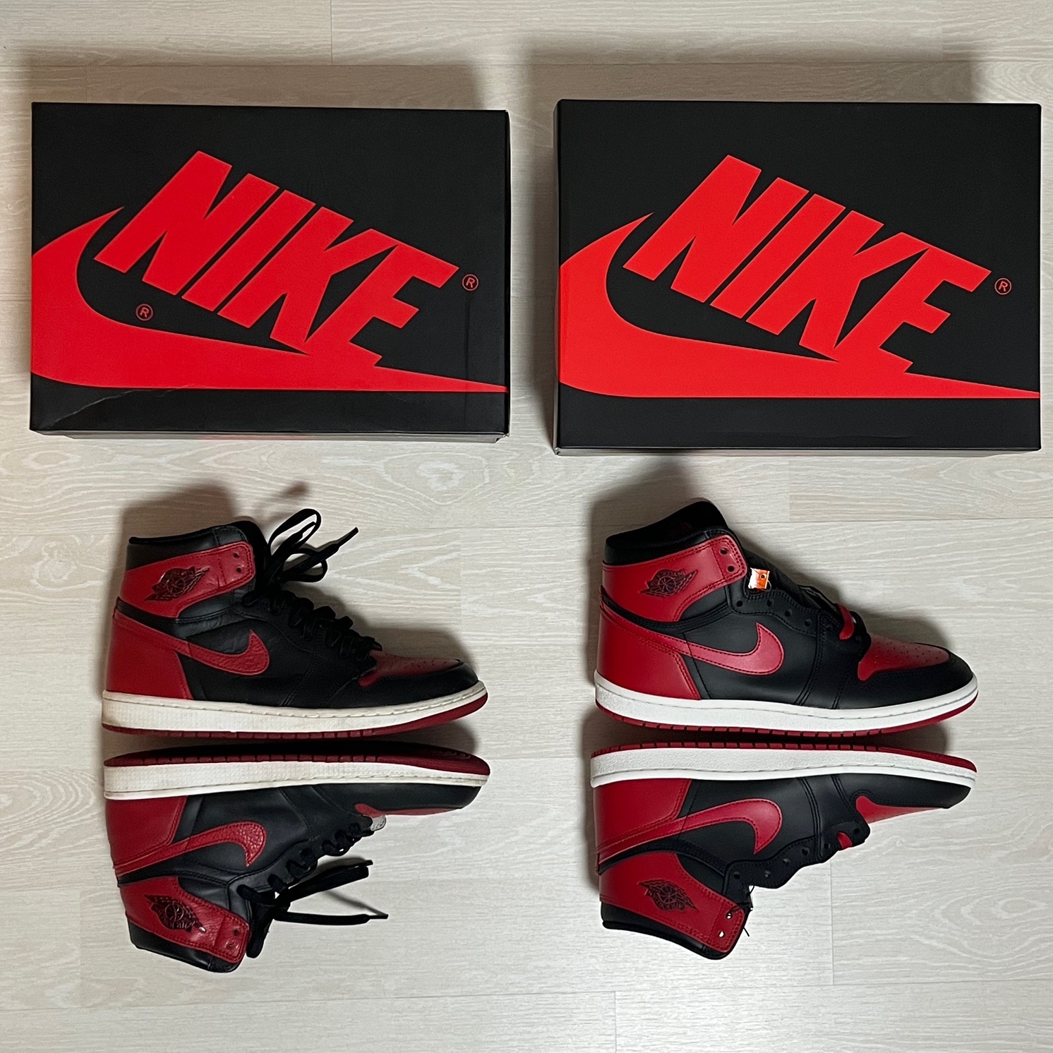 Jordan 1 High 85 Bred, Jordan 1 Retro High OG Bred Banned 2016 착용 스타일 - 2