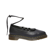 Dr. Martens Elphie 2 Laceup Virginia Leather Ballet Flats Black
