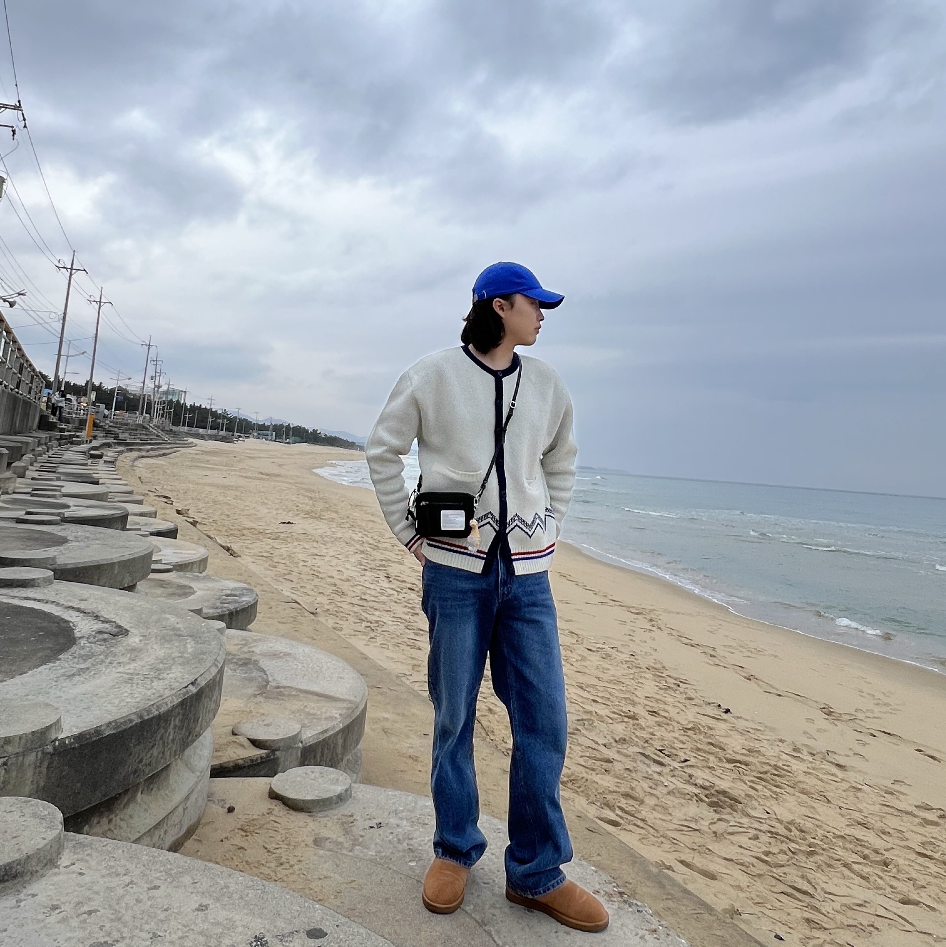 UGG Classic Ultra Mini Chestnut, MLB Rookie Unstructure Ball Cap LA Dodgers Blue 착용 스타일 - 1