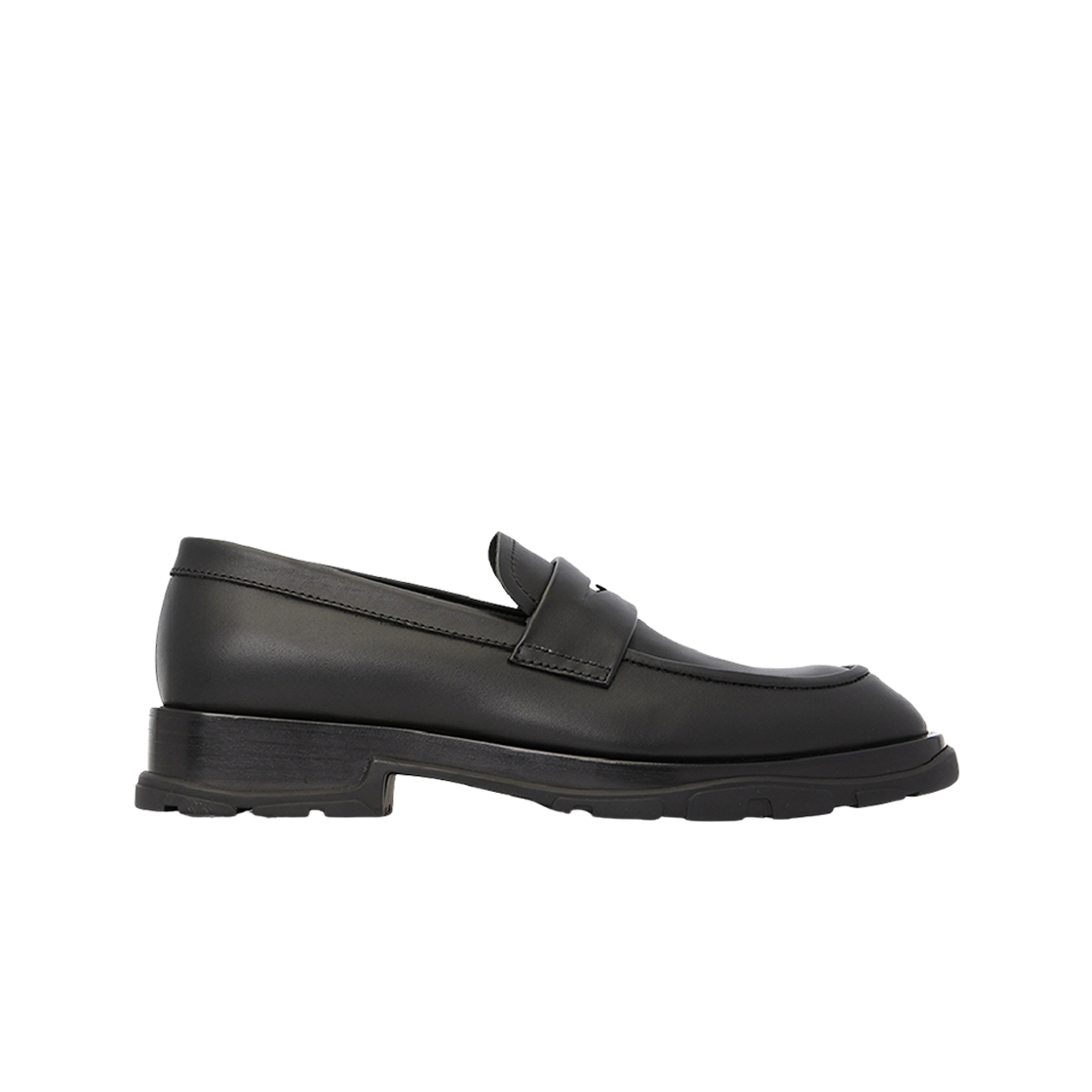 알렉산더 맥퀸 페니 슬롯 로퍼 블랙(Alexander McQueen Penny Slot Loafer in Leather Black) - 1