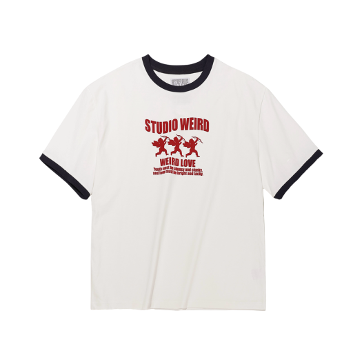 ENZO BLUES ♥ pixel logo boxy t-shirt / 追跡付 ENZO BLUES】Pixel logo boxy t-shirt オーバーサイズ Tシャツ