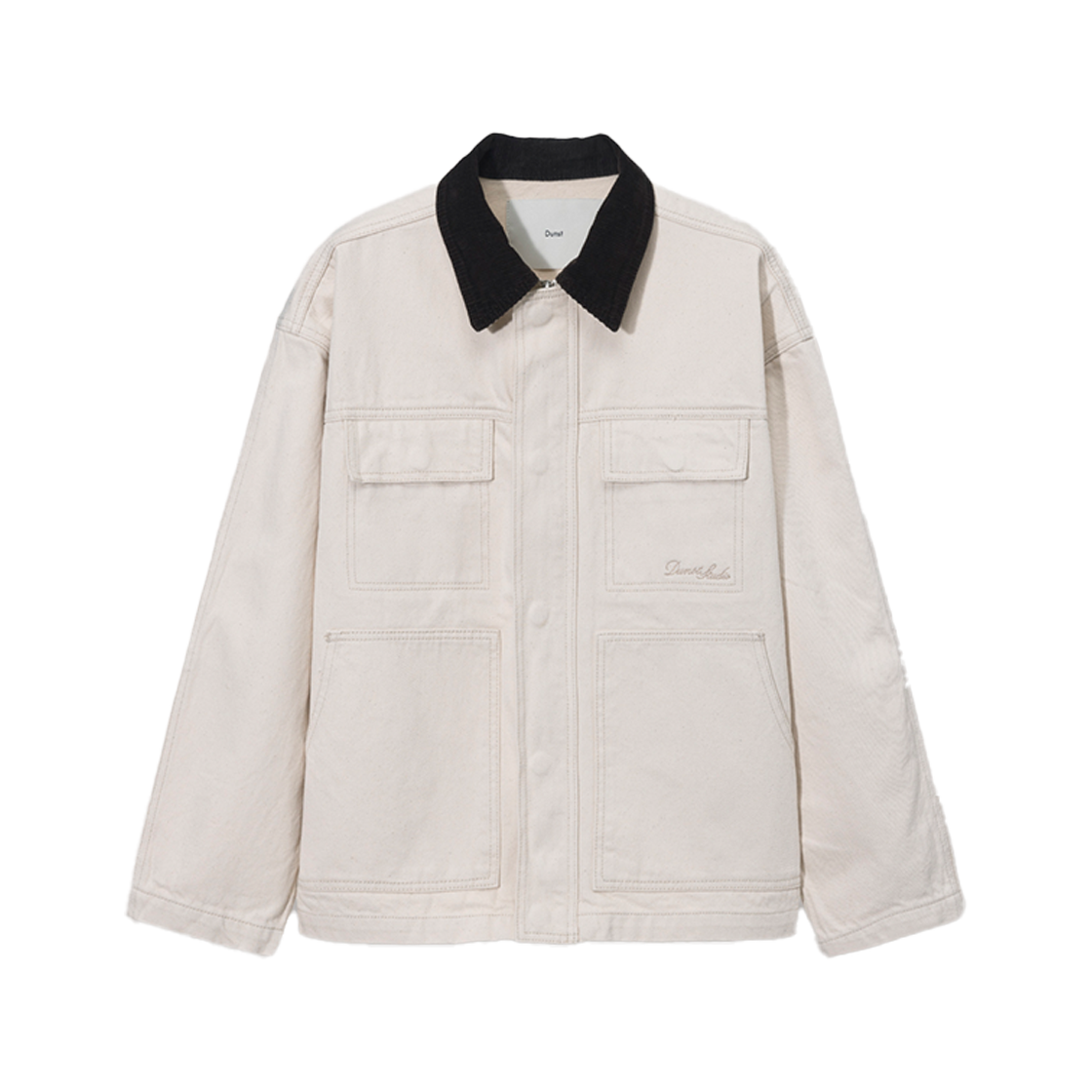 ★2024NEW★Dunst★VINTAGE DENIM JACKET ユニセックス 던스트 유니섹스 빈티지 데님 워크 자켓 스톤 아이보리 | Dunst