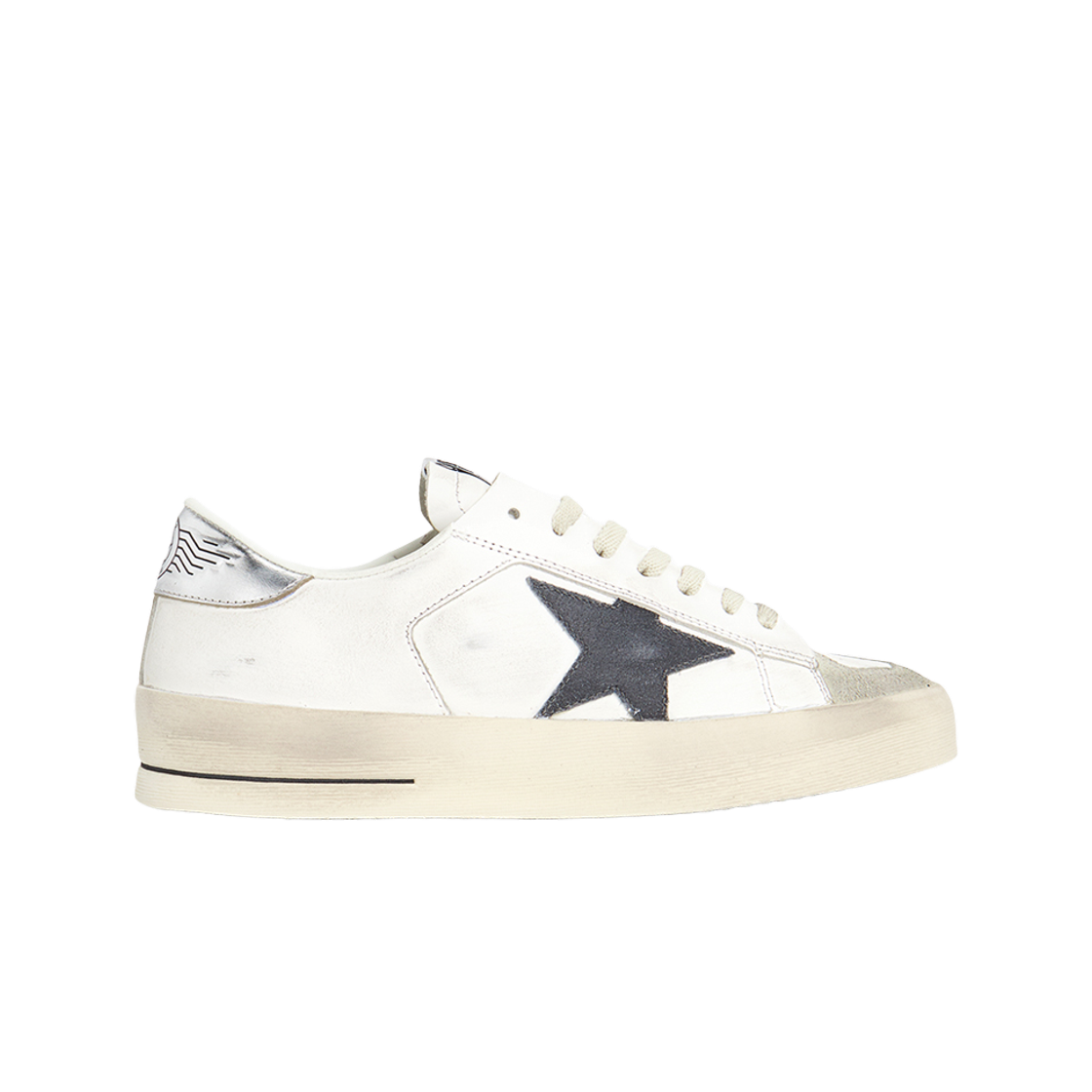 골든 구스 스타단 실버 탭 스니커즈 화이트(Golden Goose Stardan Silver Tab Sneakers White) - 1
