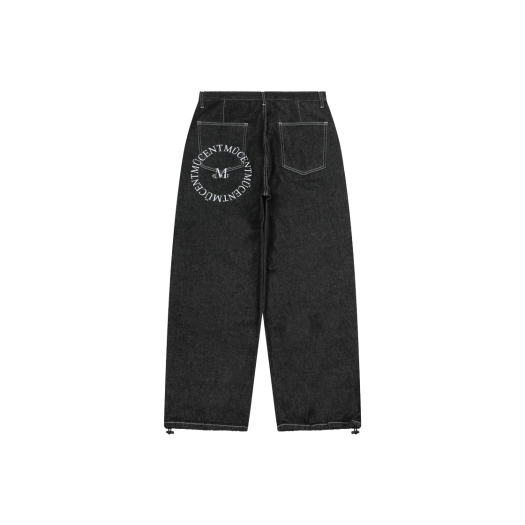 ☆韓国☆［MUCENT］ SIGNATURE ARC BACK LOGO DENIM PANTS Black MUCENT Signature Arc  STYLE | KREAM