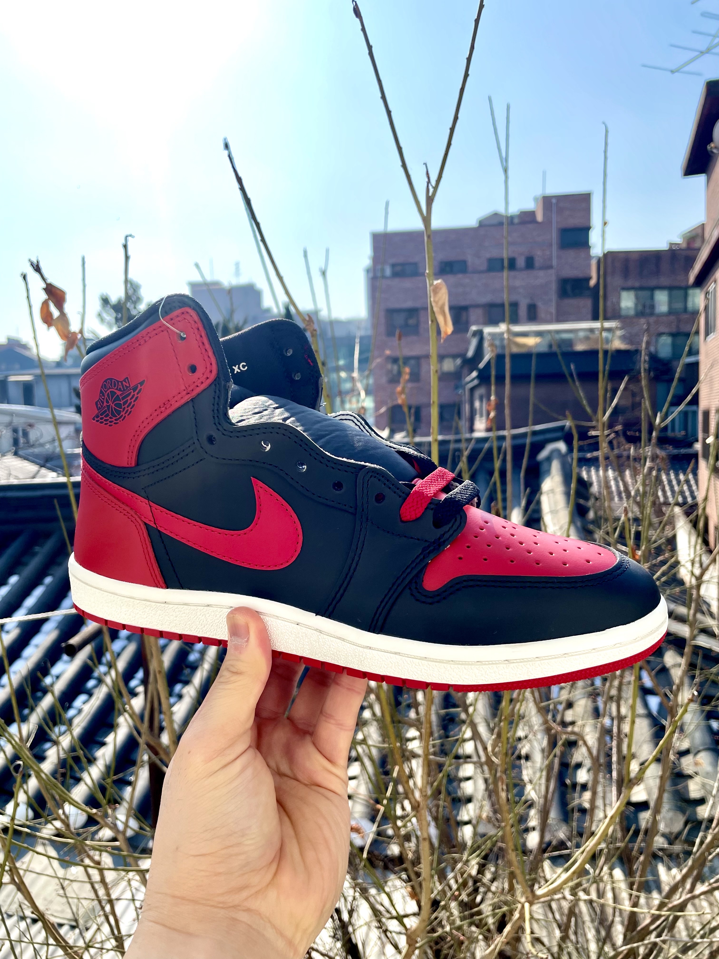 Jordan 1 High 85 Bred 착용 스타일