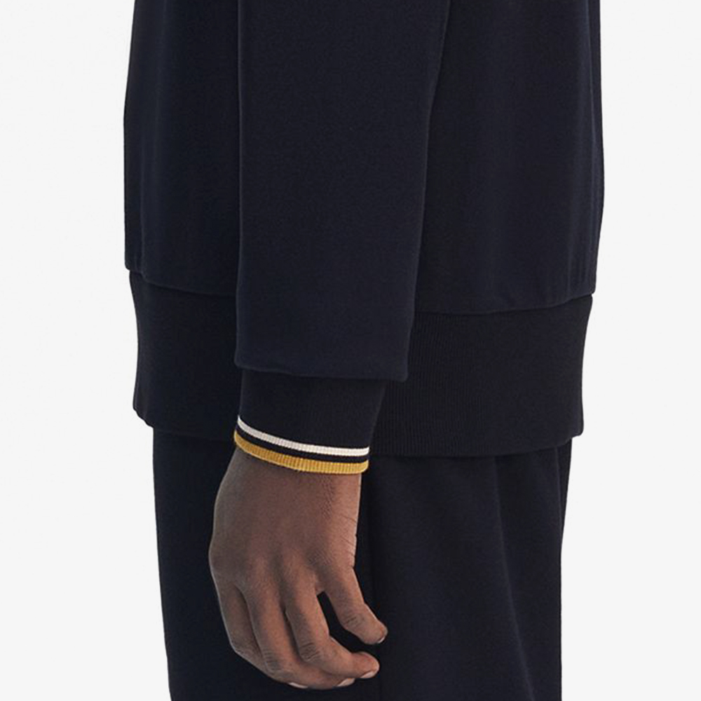 프레드페리 크루넥 스웻셔츠 네이비/에크루/허니콤(Fred Perry Crew Neck Sweatshirt Navy/Ecru/Honeycomb) - 5
