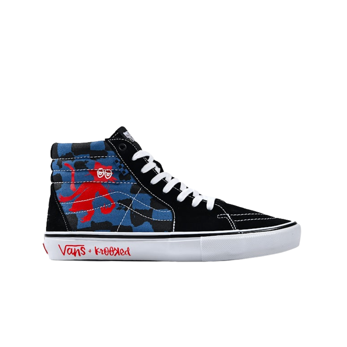 VN0A5FCCAPG Vans x Krooked Skate Sk8-Hi Black Blue