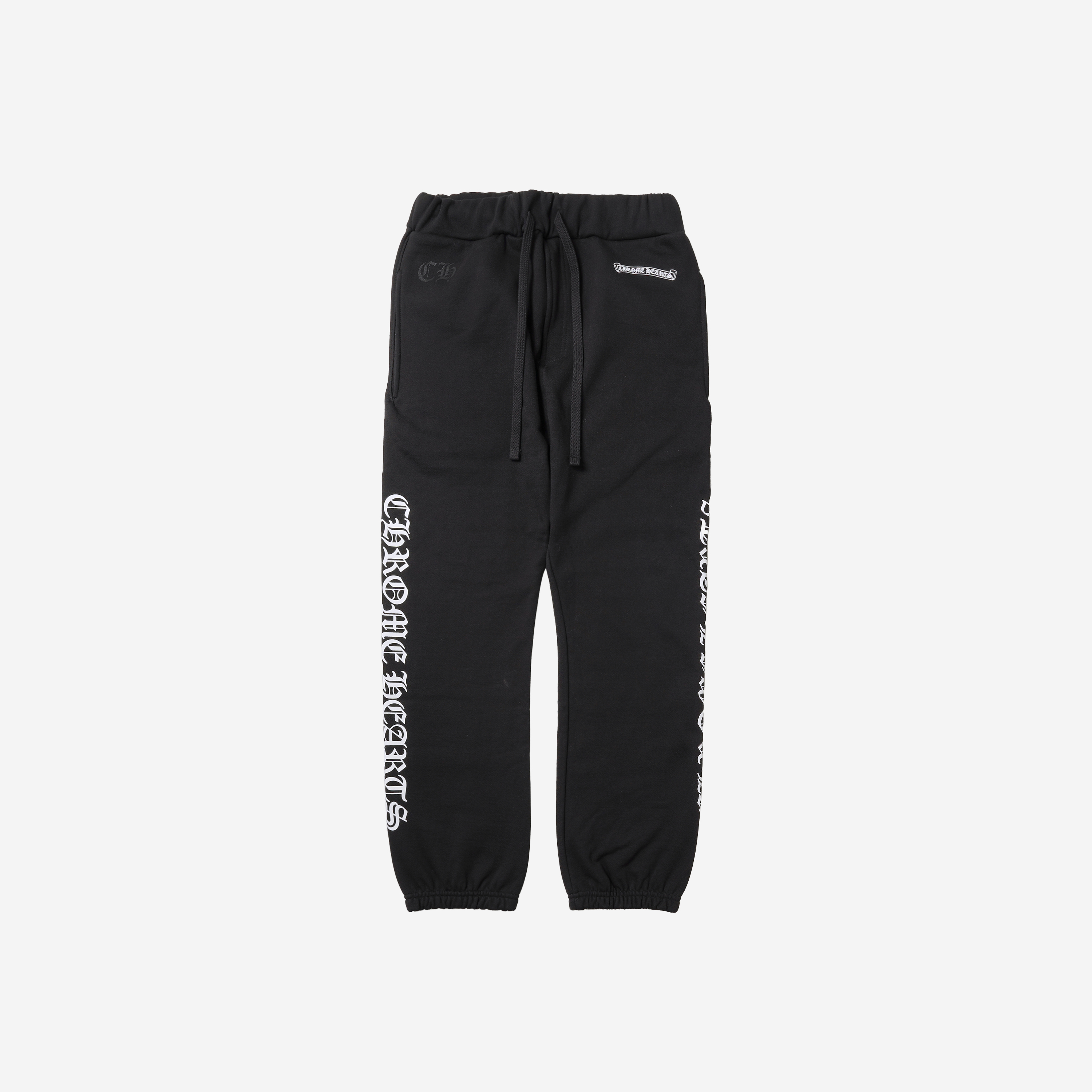 Chrome Hearts Scroll Logo Spellout Sweatpants Black