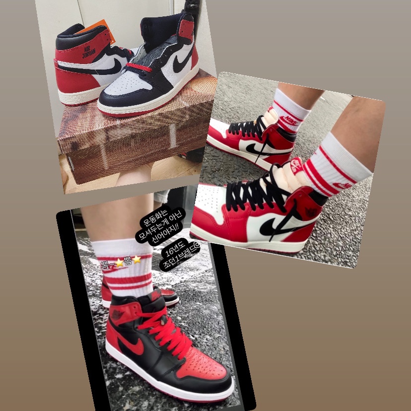 Jordan 1 Retro High OG Bred Banned 2016, Jordan 1 Retro High OG Chicago 2022 착용 스타일