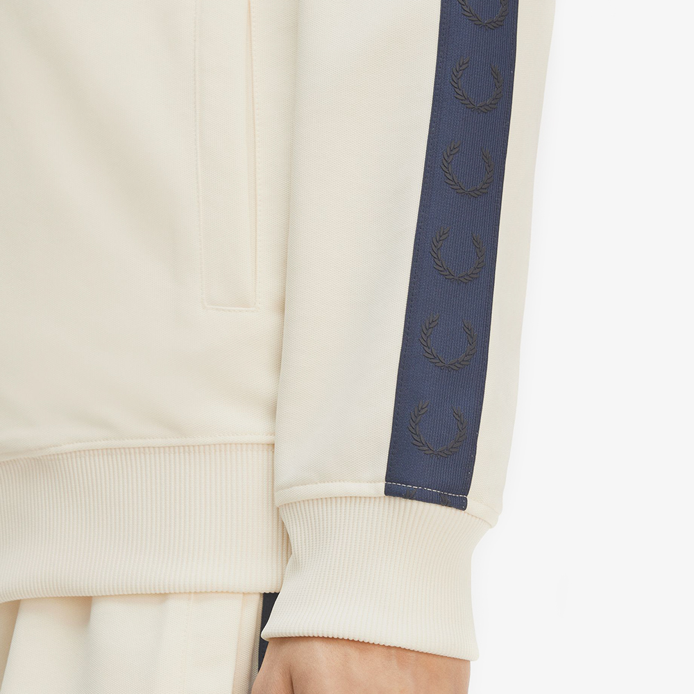 프레드페리 컨트라스트 테잎 트랙재킷 에크루/테니스블루(Fred Perry Contrast Tape Track Jacket Ecru/Tennis Blue) - 6