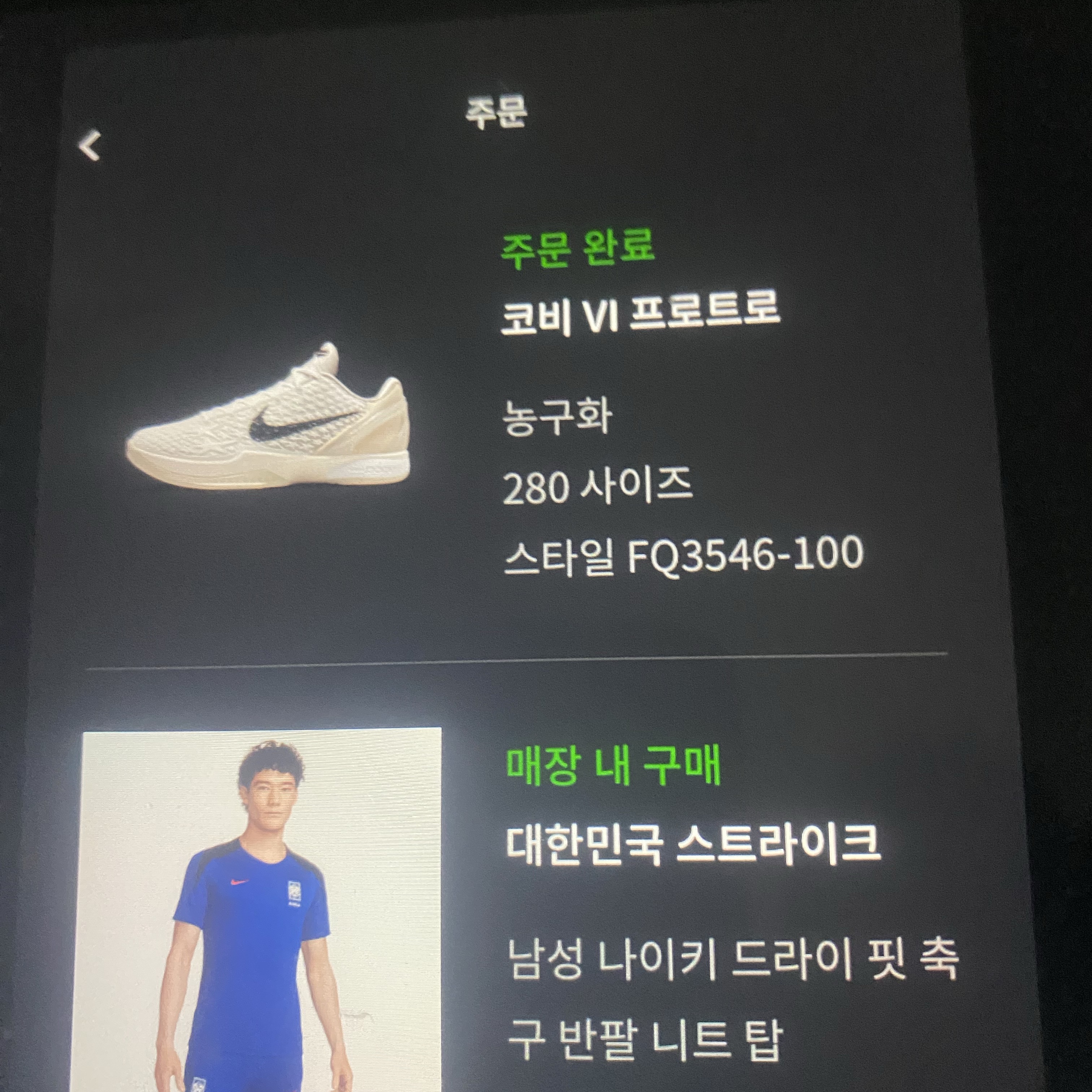 Nike Kobe 6 Protro Sail 착용 스타일