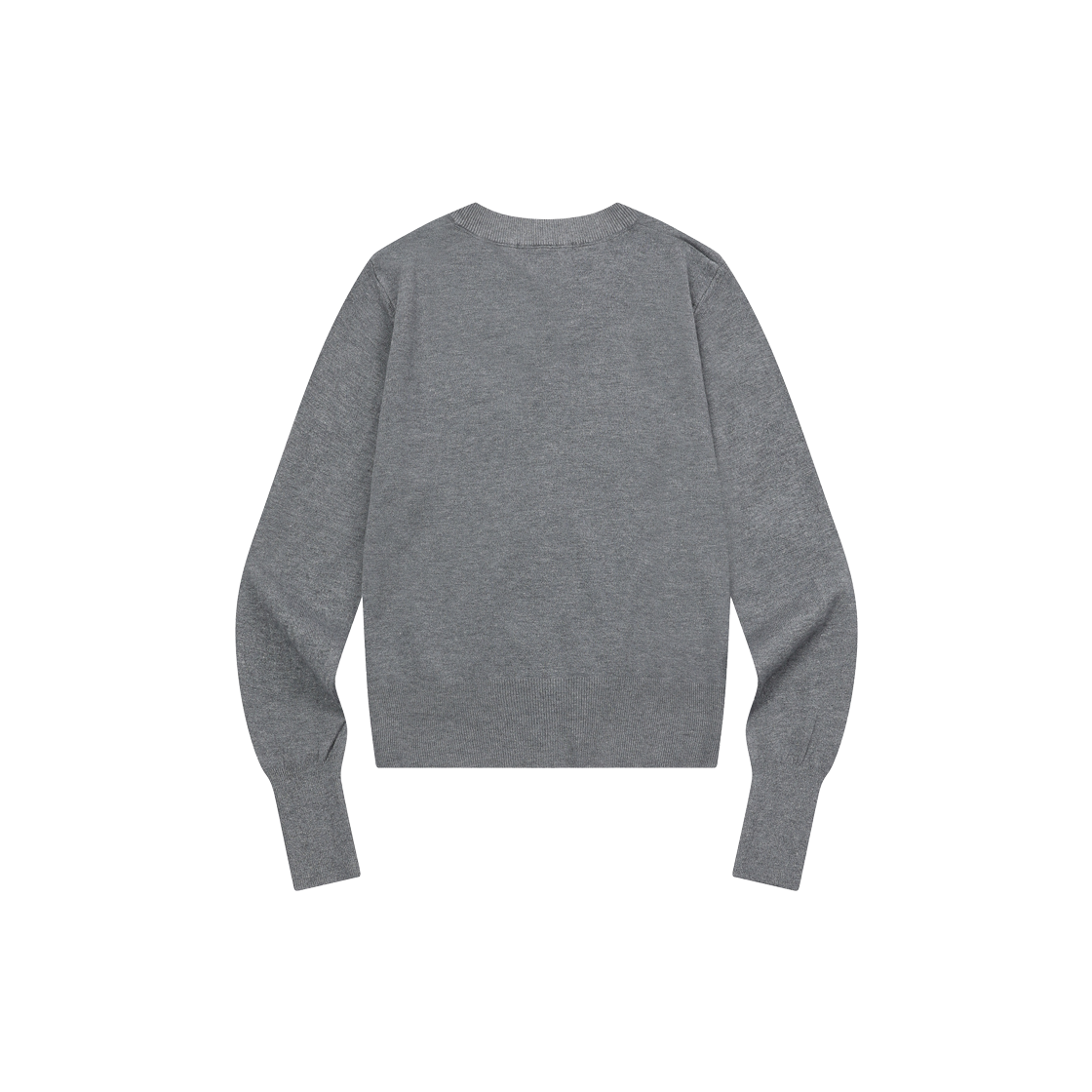무센트 마레 7버튼 크롭 헨리넥 가디건 그레이(MUCENT Marais 7 Button Crop Henry Neck Cardigan Gray) - 2
