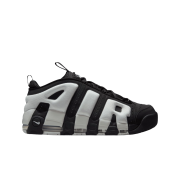 Nike Air More Uptempo Low Black Metallic Silver