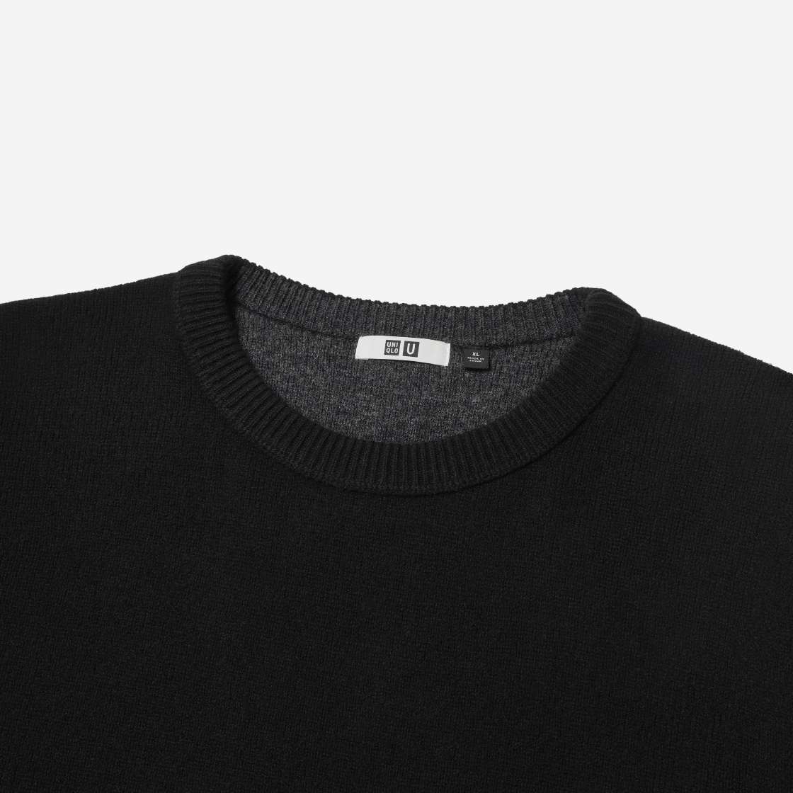 유니클로 U 바이컬러 램스울 크루넥 스웨터 블랙 - KR(Uniqlo U Bicolor Lambswool Crewneck Sweater Black - KR) - 3
