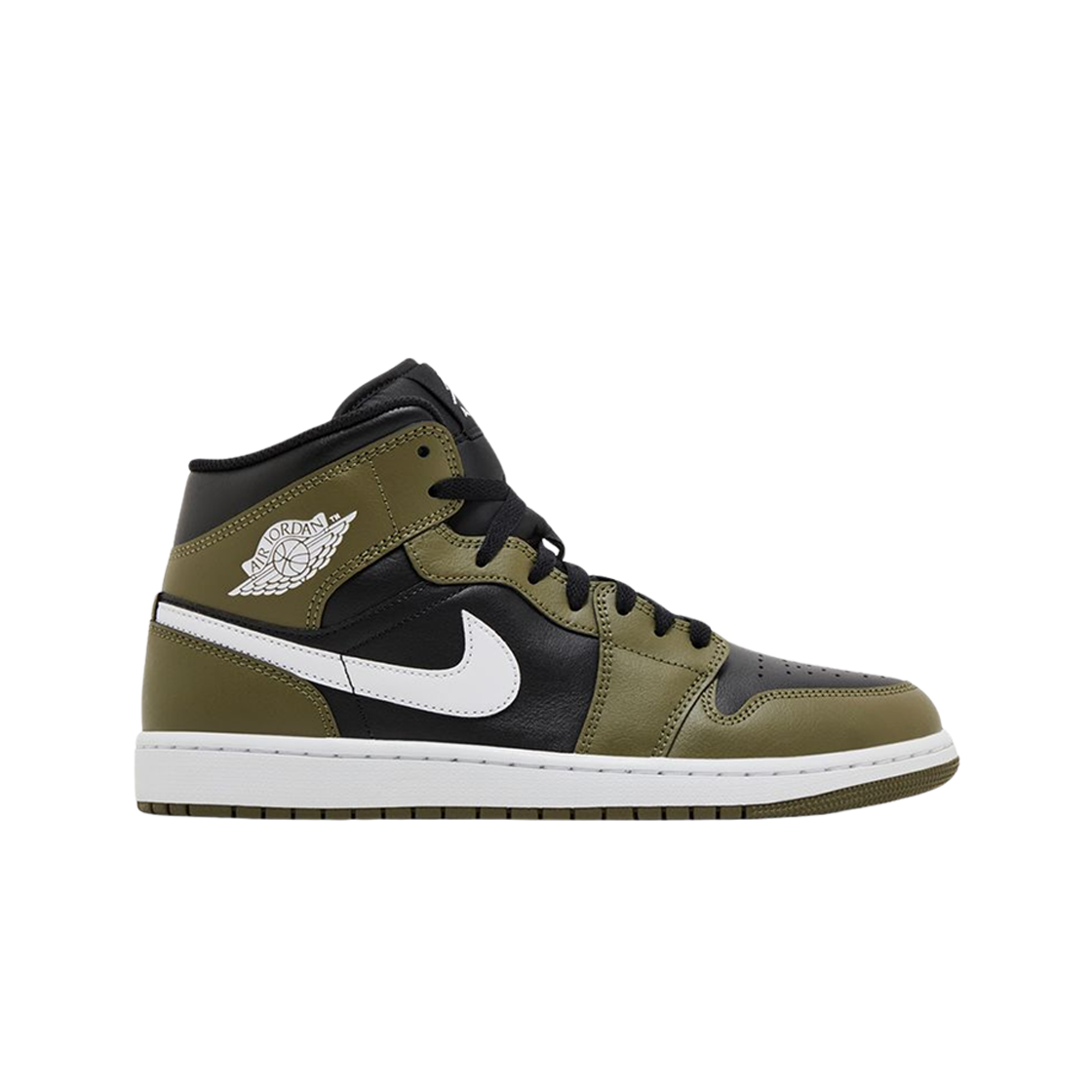 조던 1 미드 블랙 미디움 올리브(Jordan 1 Mid Black Medium Olive)