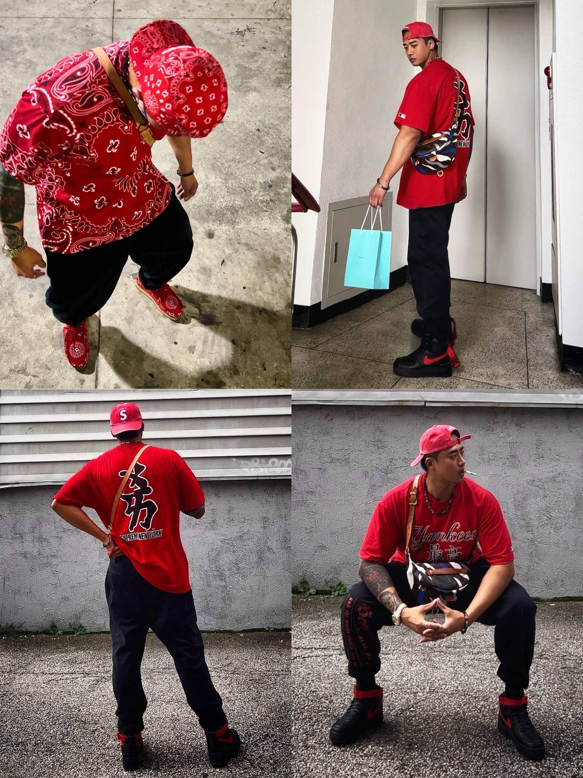 Jordan 1 High 85 Bred, Jordan 1 x Tune High 85 Bred (Special Package) 착용 스타일 - 9