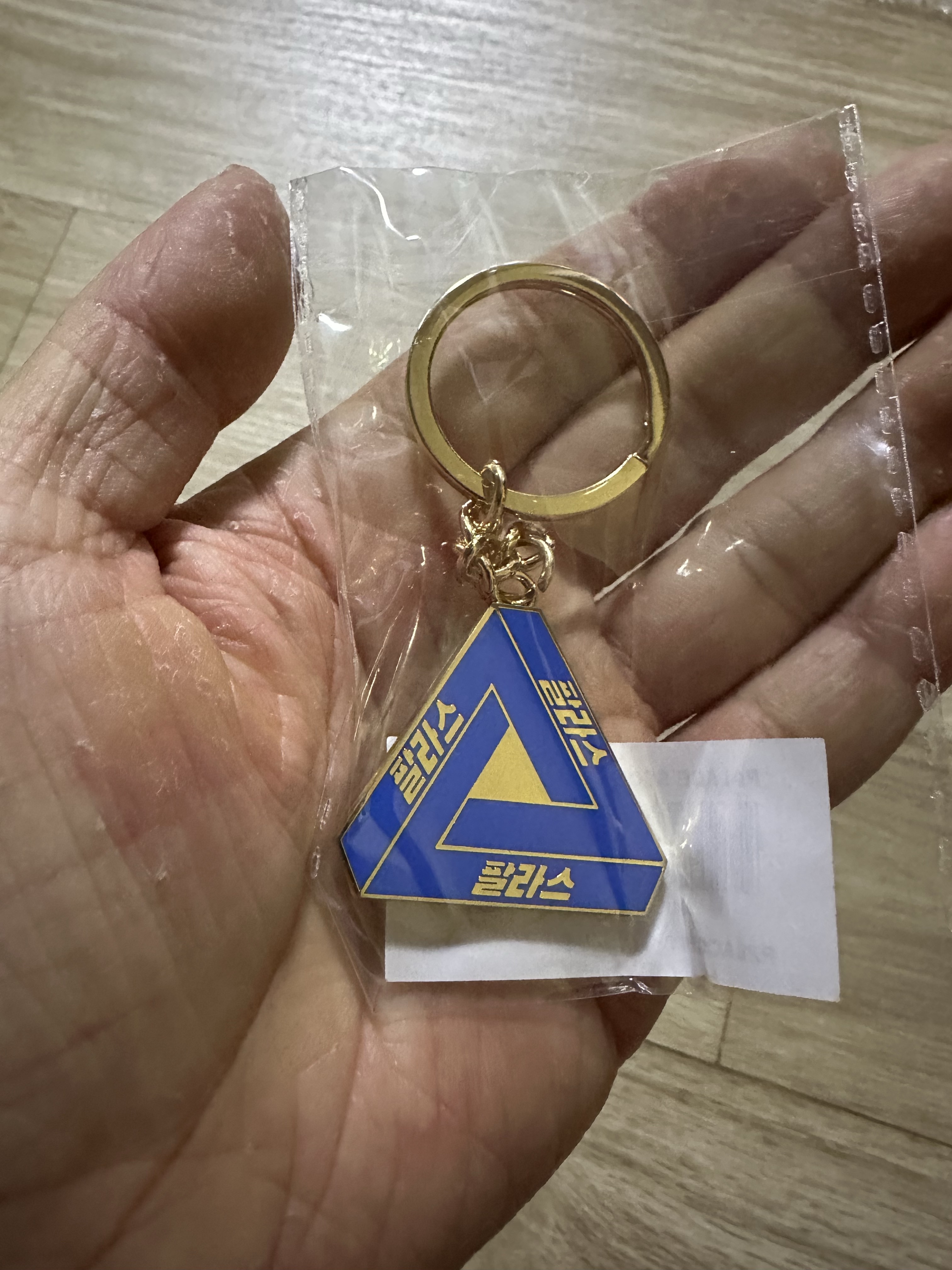 Palace Seoul 2 Seoul Keyring Blue Shadow - 25SS 착용 스타일