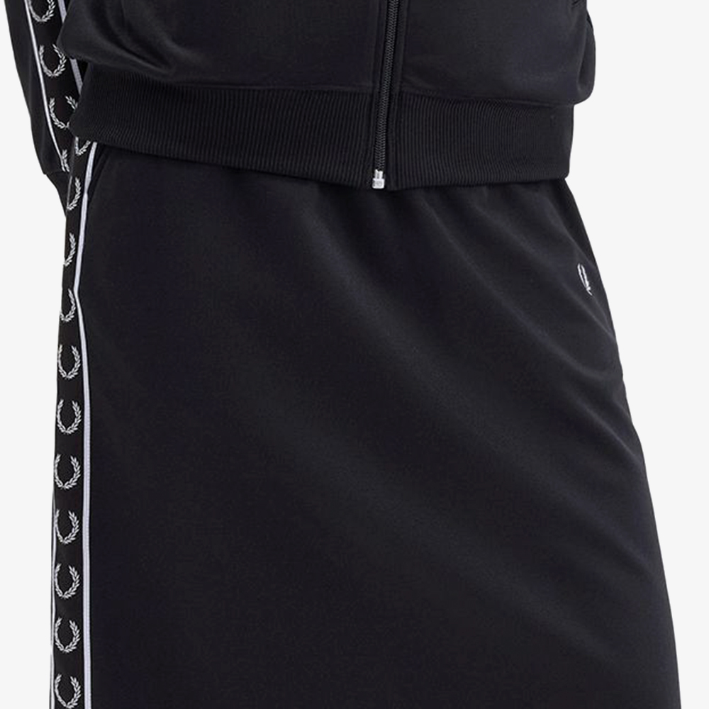 프레드페리 우먼 테잎 트랙 스커트 블랙(Fred Perry Womens Taped Track Skirt Black) - 6