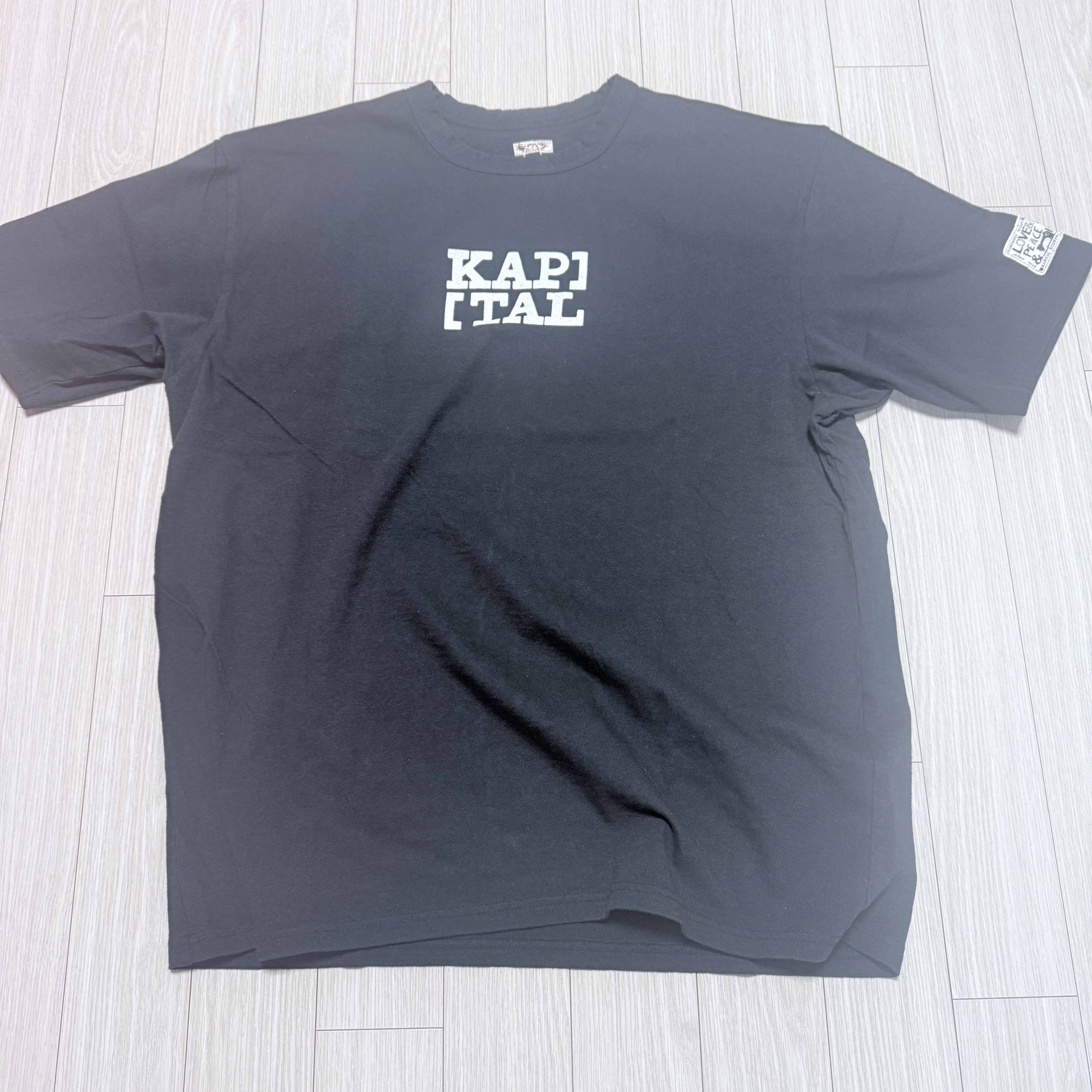Kapital Rookie Crewneck T-Shirt Black 착용 스타일
