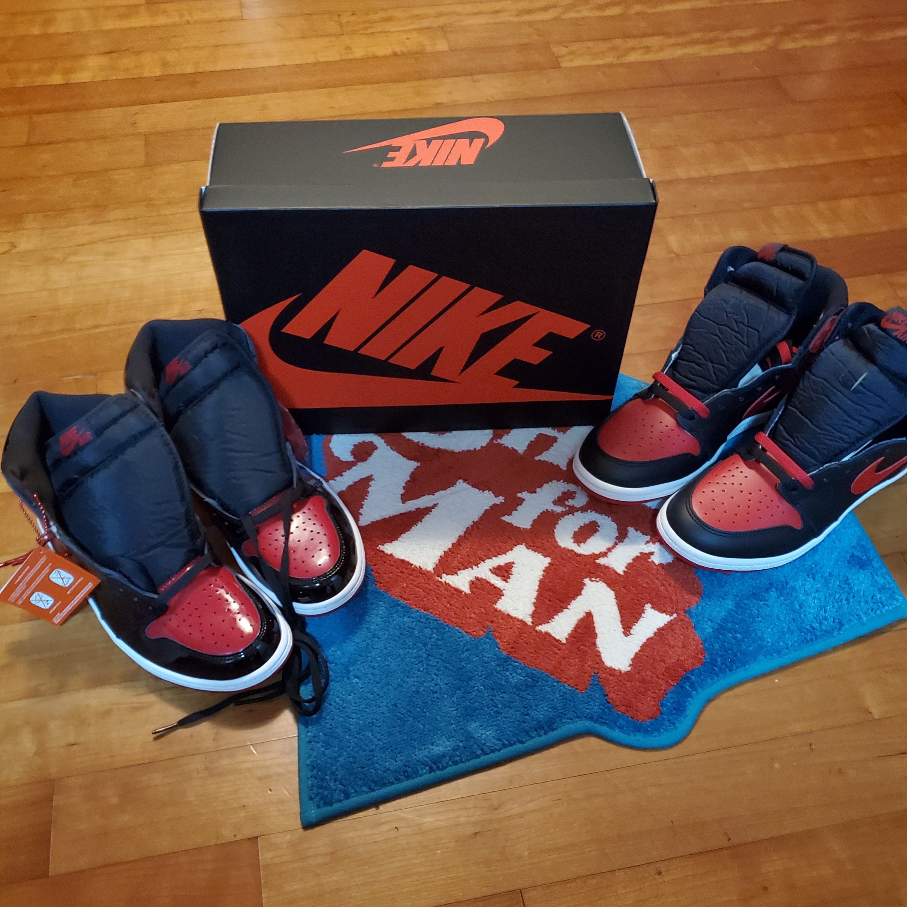 Jordan 1 Retro High OG Patent Bred, Jordan 1 High 85 Bred 착용 스타일