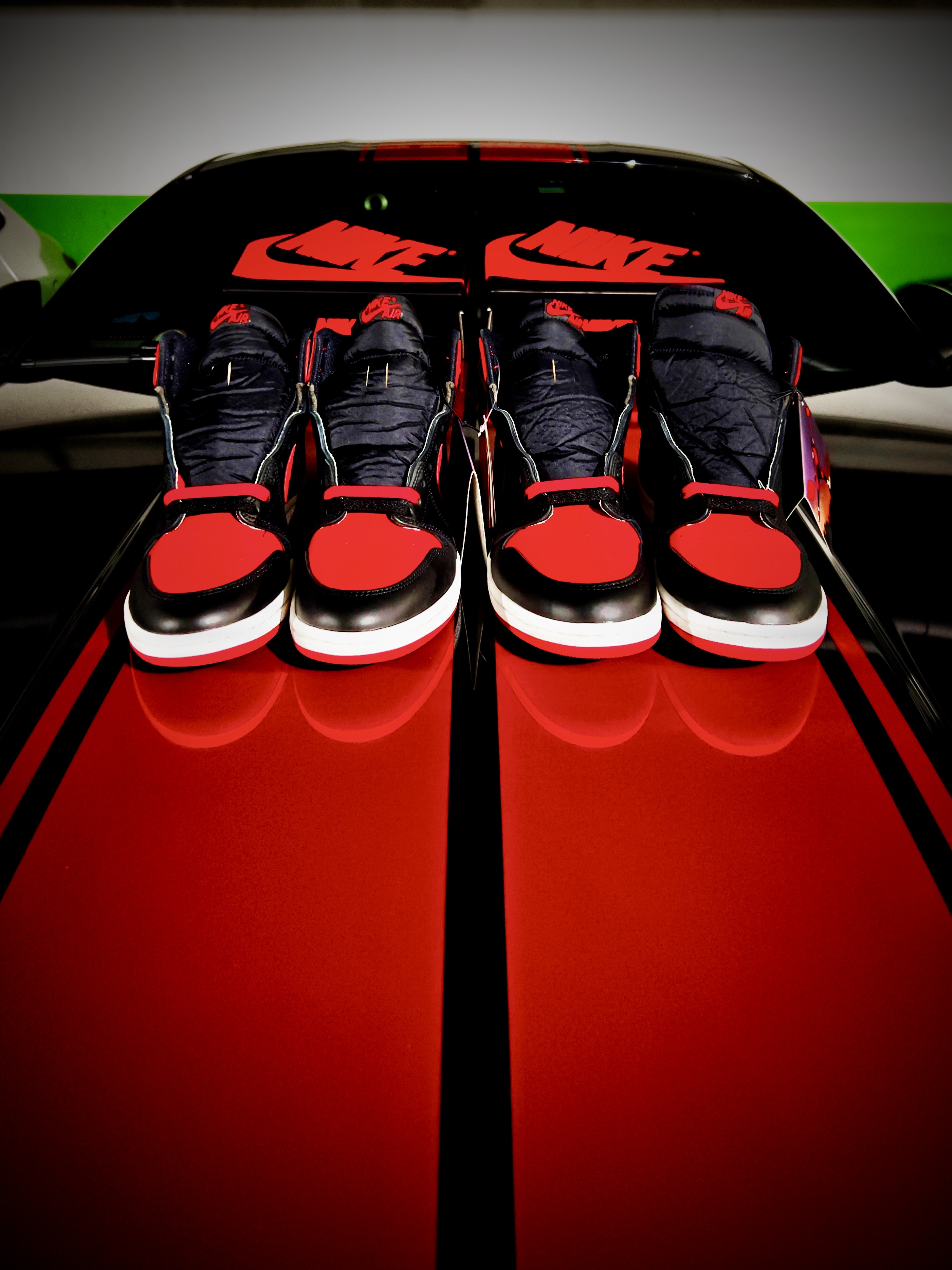 Jordan 1 High 85 Bred, Jordan 1 x Tune High 85 Bred (Special Package) 착용 스타일 - 3