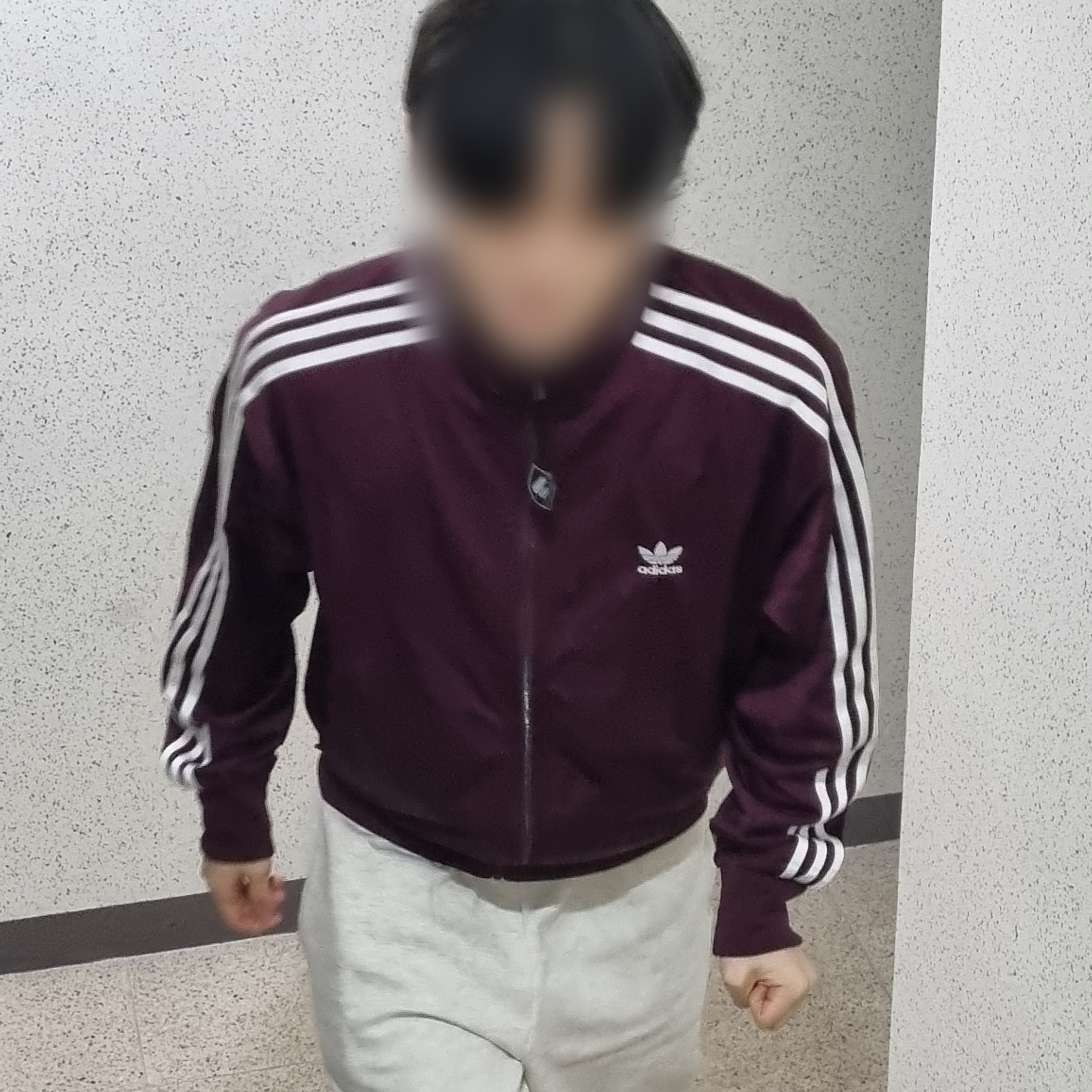 Adidas Adicolor Classic Firebird Track Top Maroon - KR Sizing 착용 스타일