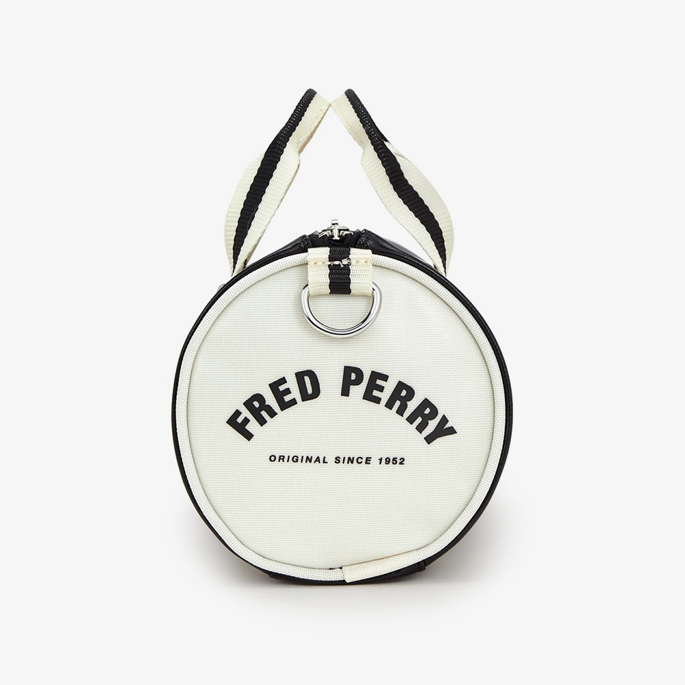 프레드페리 클래식 미니 배럴 백 블랙/에크루(Fred Perry Classic Mini Barrel Bag Black/Ecru) - 6