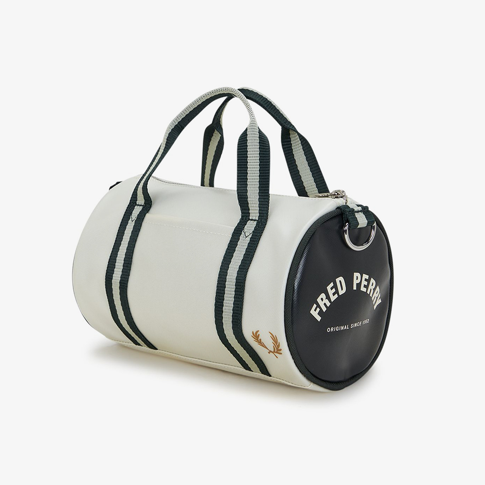 프레드페리 클래식 미니 배럴 백 에크루/나이트그린(Fred Perry Classic Mini Barrel Bag Ecru/Night Green) - 2