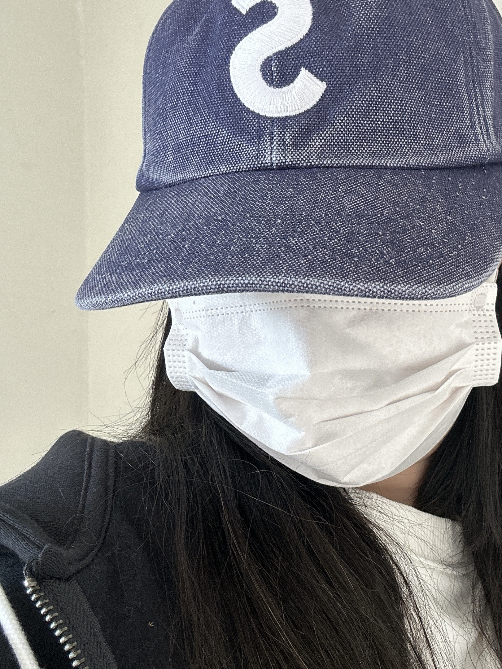 Supreme Pigment S Logo 6-Panel Navy - 24FW 착용 스타일