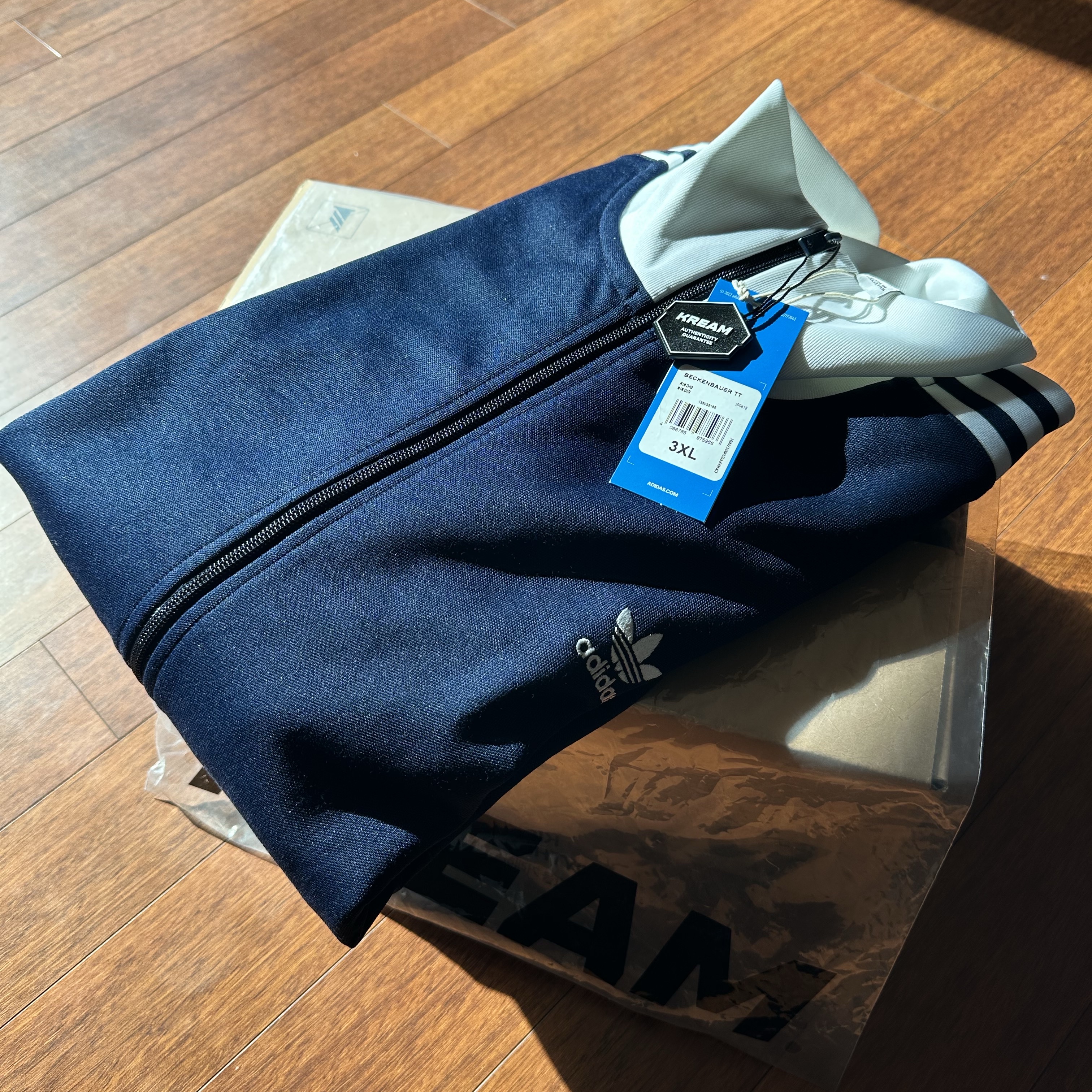 Adidas Adicolor Classic Beckenbauer Track Top Night Indigo - KR Sizing 착용 스타일