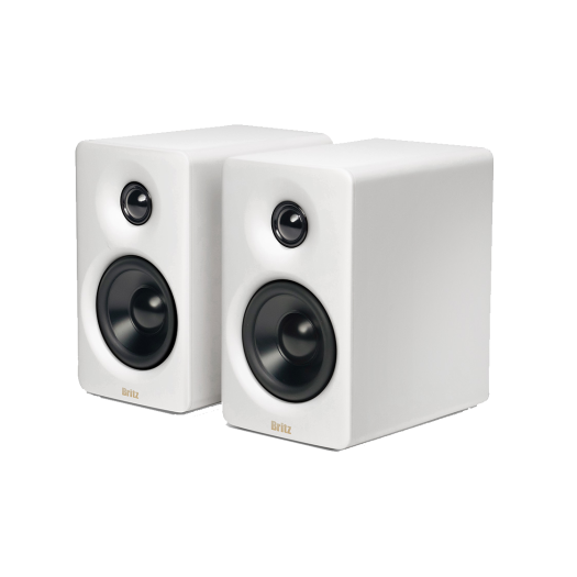 BR-Monitor6_WH Britz BR-Monitor6 Bluetooth Studio Monitor Speaker White