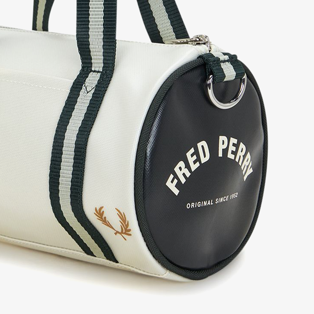 프레드페리 클래식 미니 배럴 백 에크루/나이트그린(Fred Perry Classic Mini Barrel Bag Ecru/Night Green) - 6
