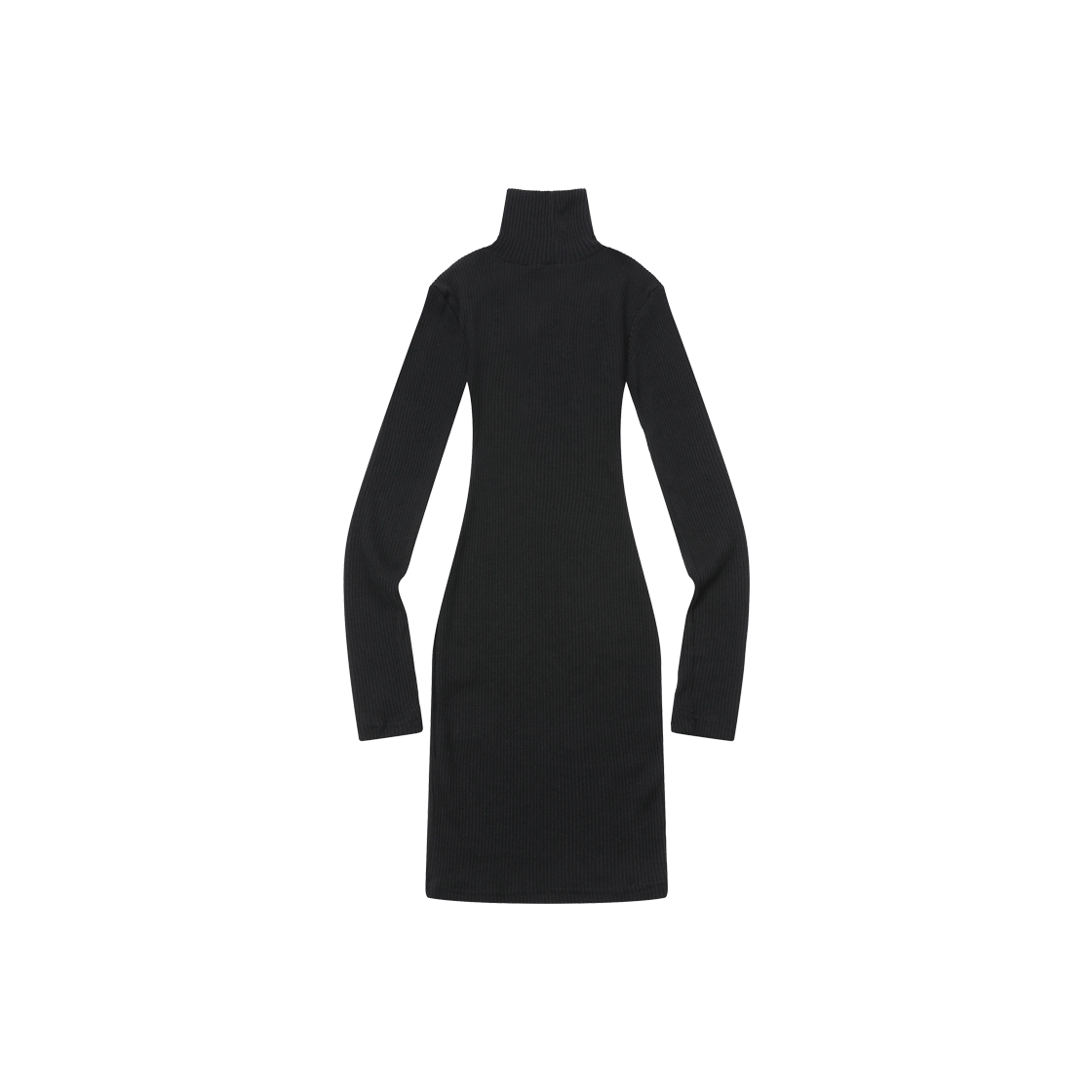 무센트 뉴씨 롱 하이넥 슬림핏 원피스 블랙(MUCENT Newcy Long High Neck Slim Fit Ops Black) - 2